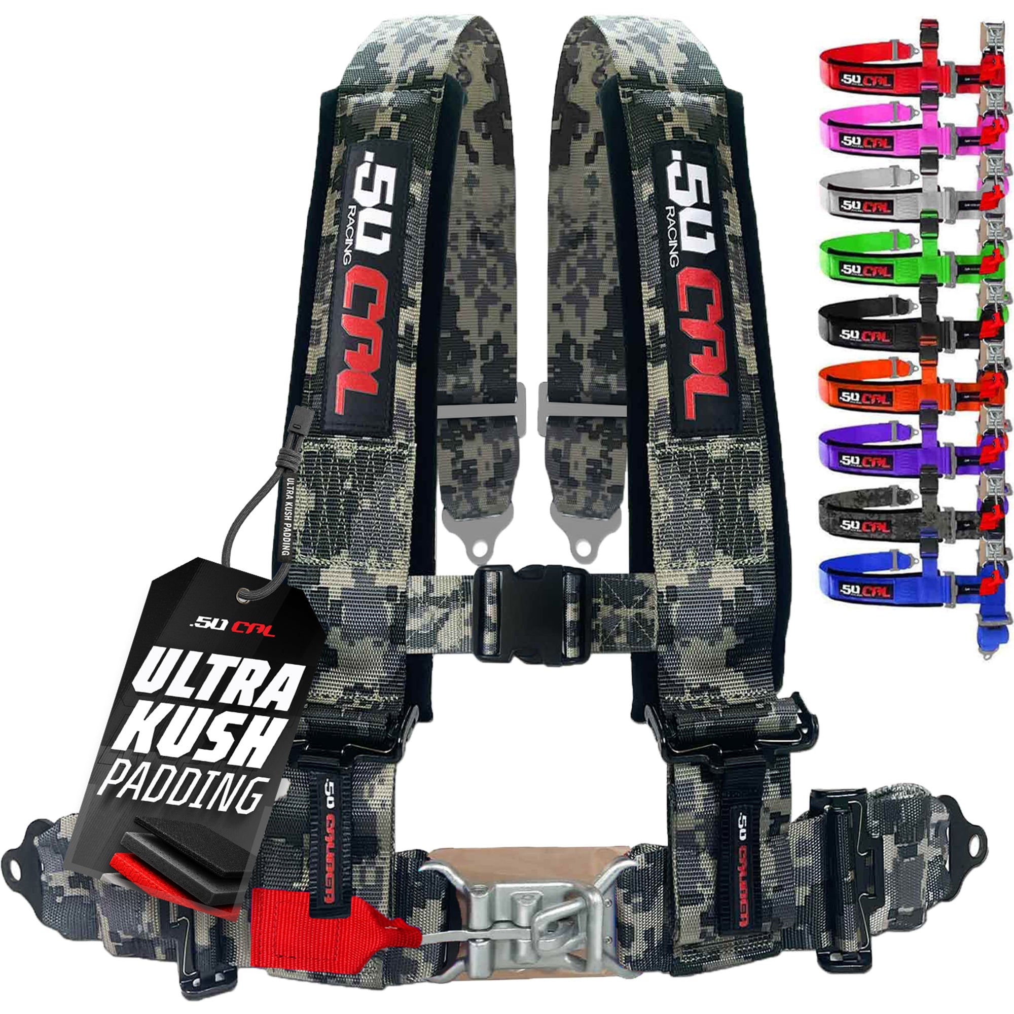 Pro Series 2" 4 point Latch Harness 50 Caliber Racing Harness
