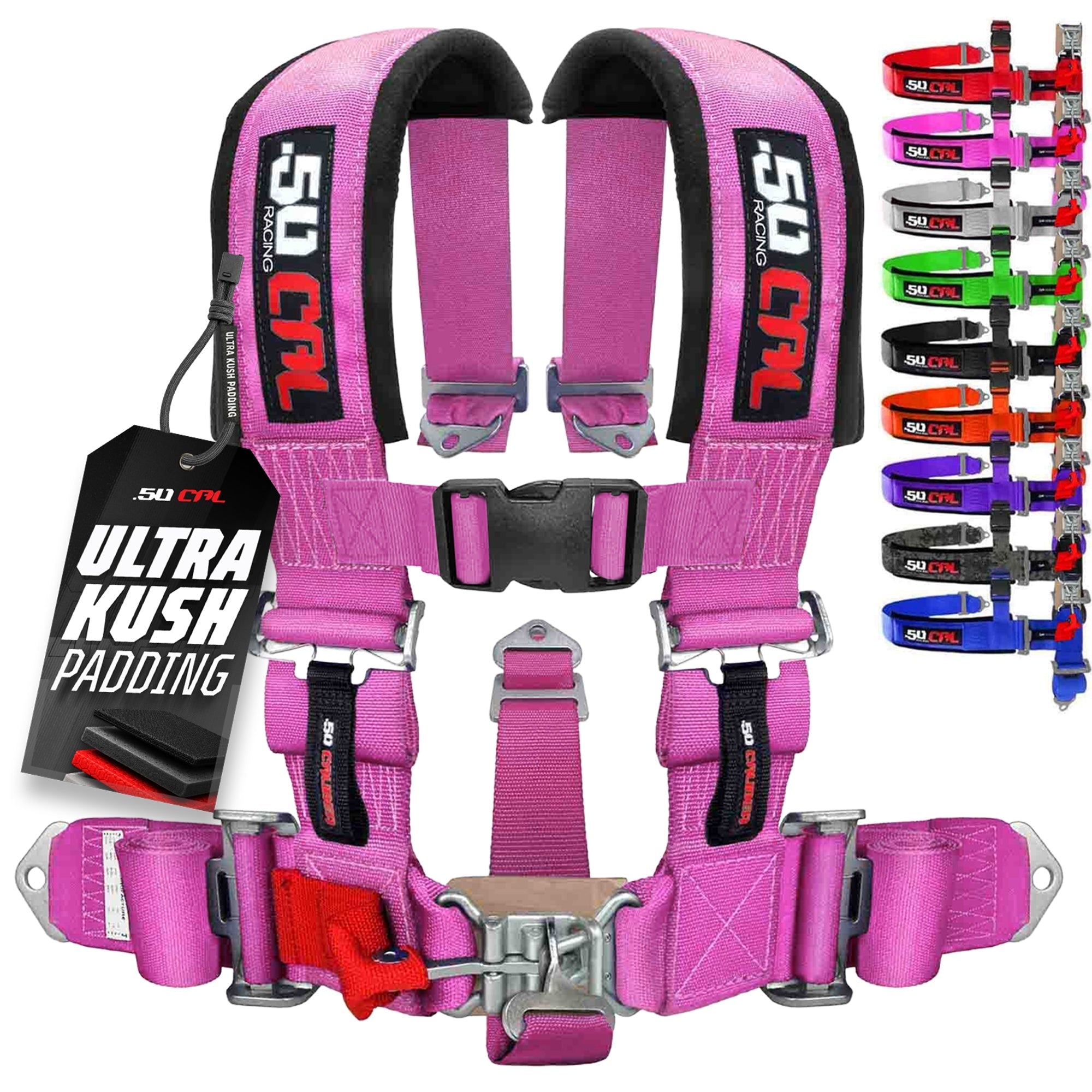 2" 5 Point Racing Harness – Pro Series Race Latch | 50 Caliber Racing
