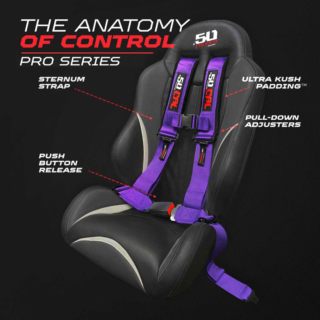 Pro Series 4 point Harness with push button release 2" & 3" available