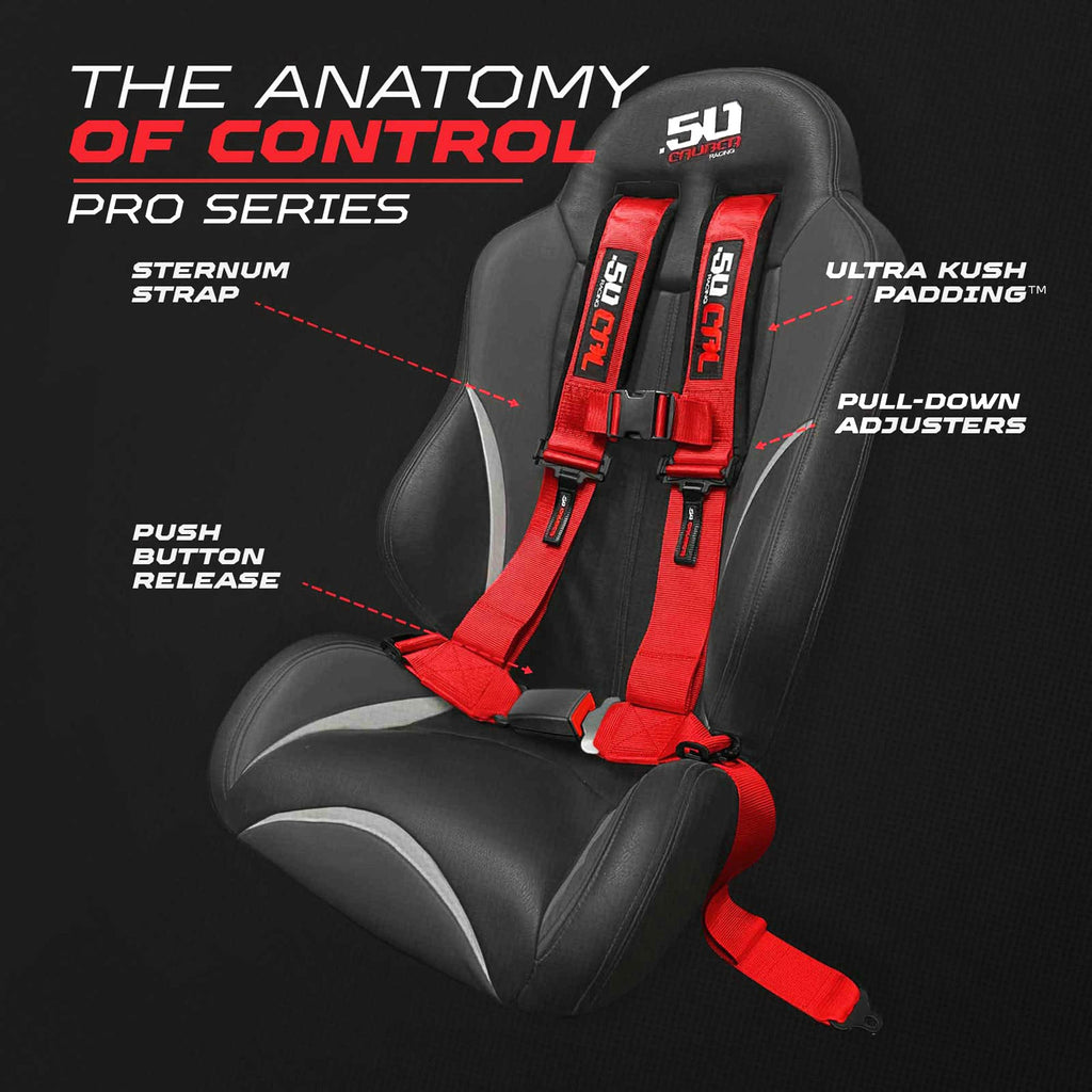Pro Series 4 point Harness with push button release 2" & 3" available