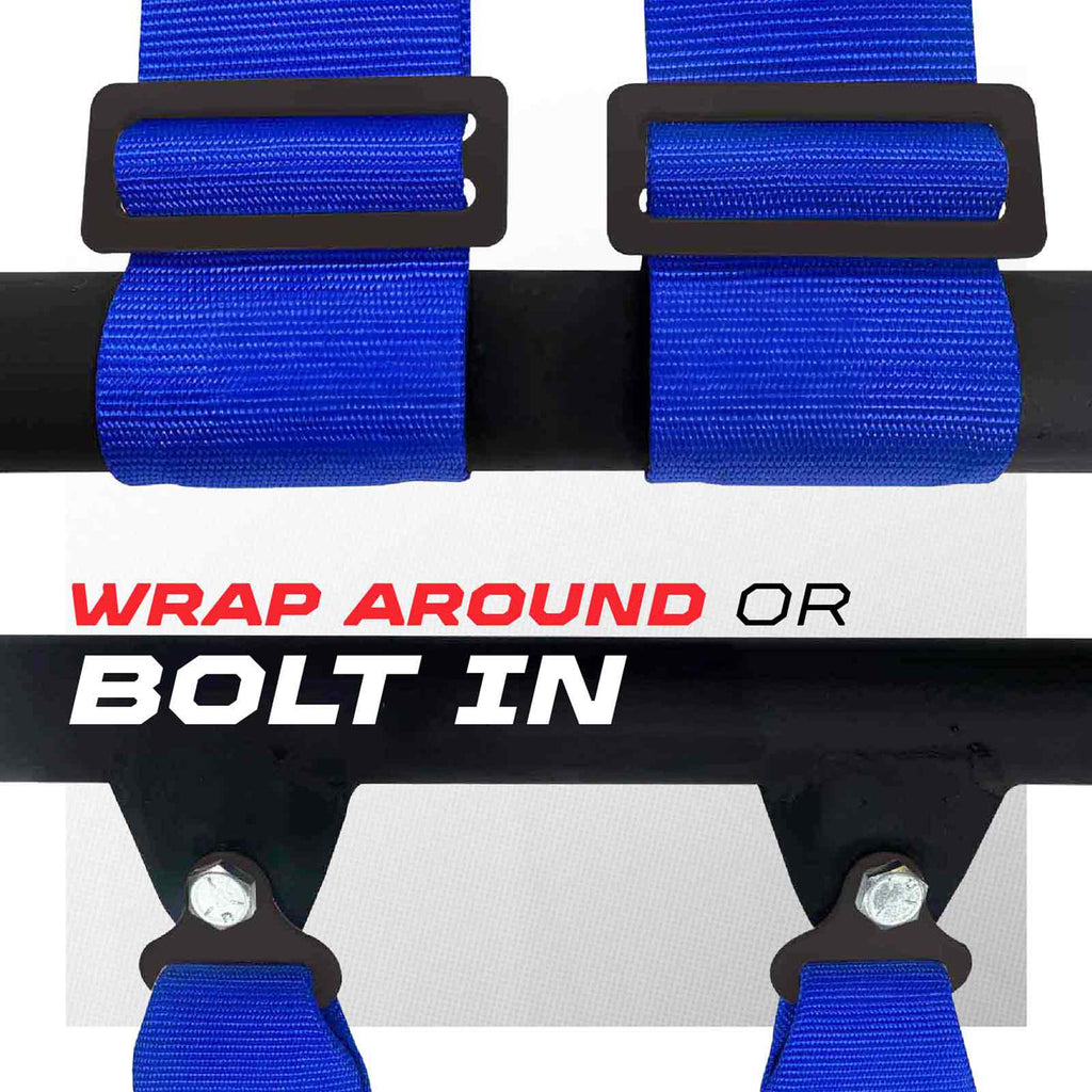 Pro Series 2" & 3" 4 point Harness with push button release