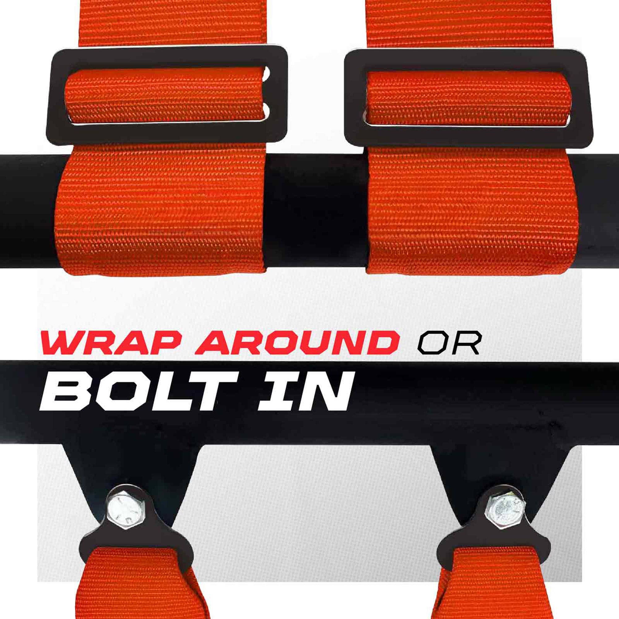 Pro Series 2" & 3" 4 point Harness with push button release