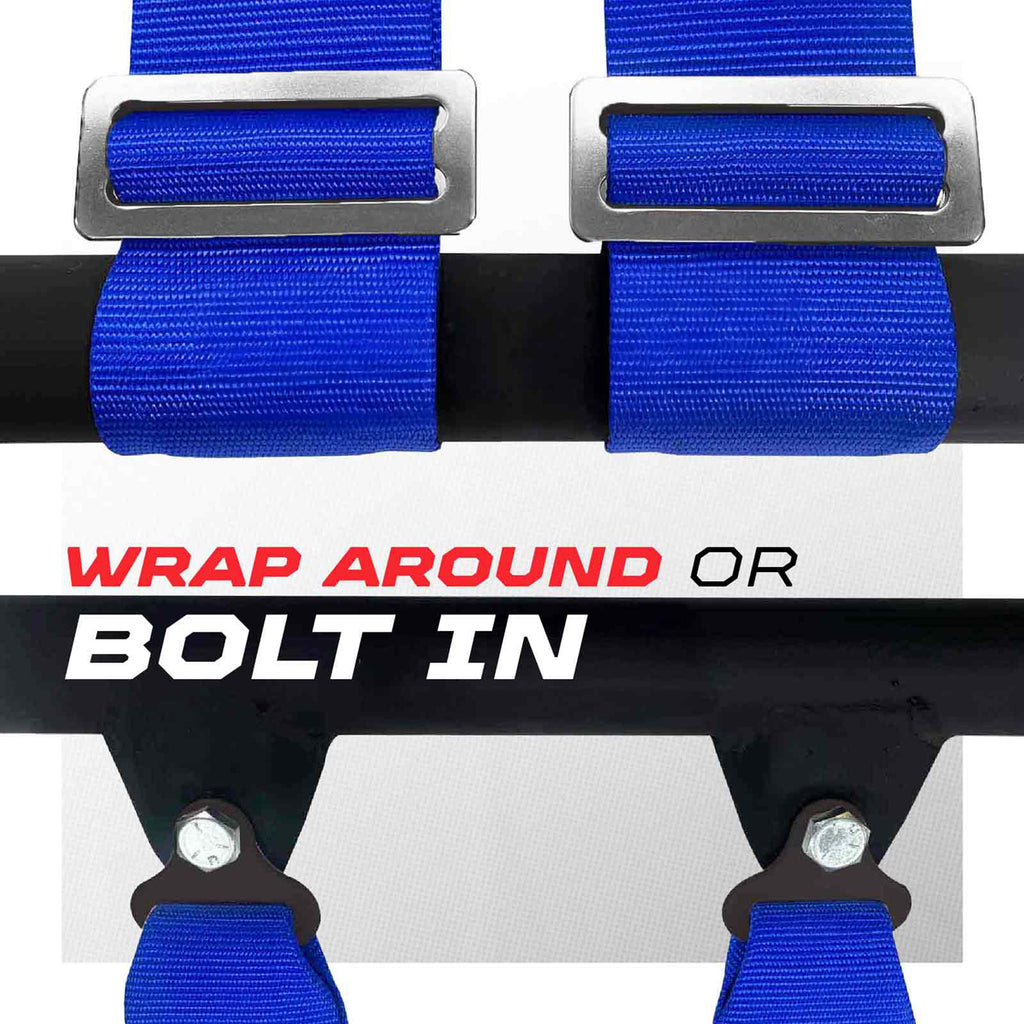 Pro Series 3" 4 point Harness Seat Belt 50 Caliber Racing