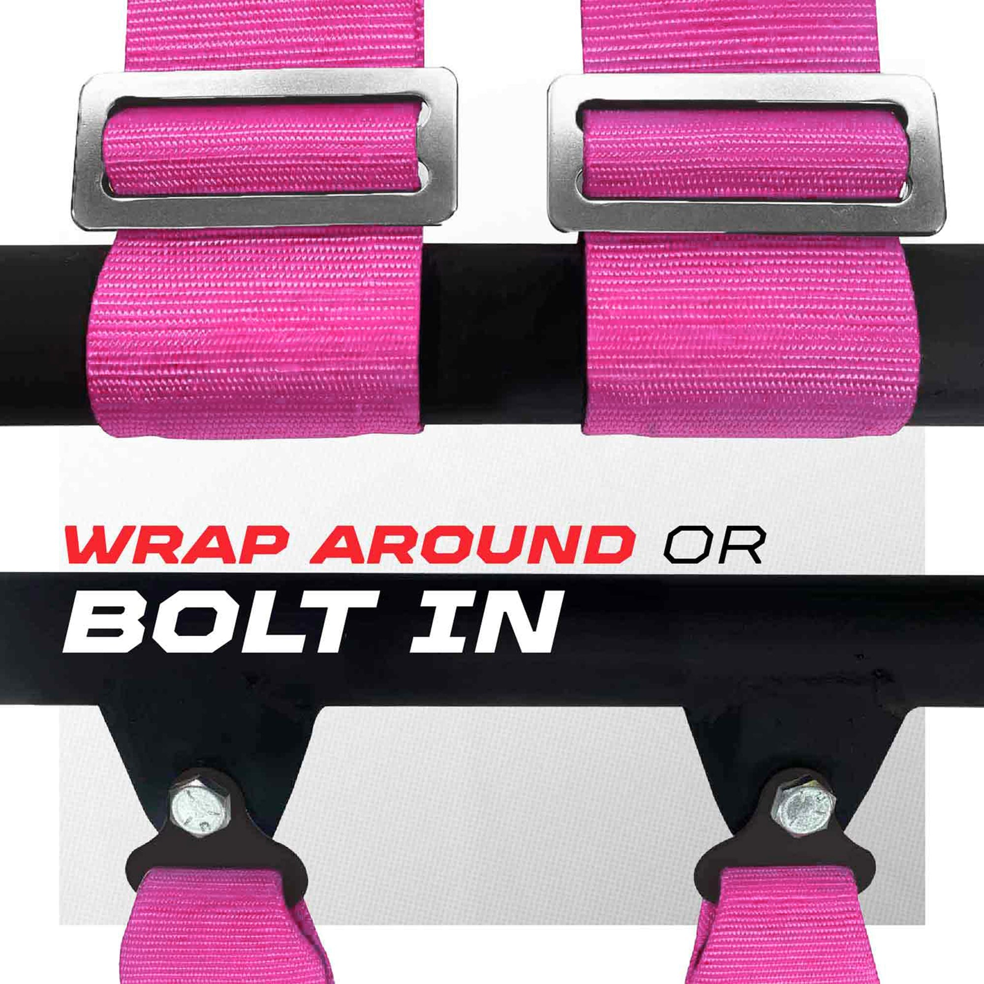 Pro Series 3" 4 point Harness Seat Belt 50 Caliber Racing