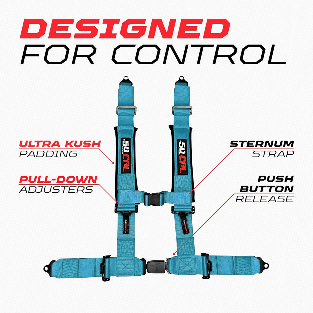 Pro Series 2" & 3" 4 point Harness with push button release
