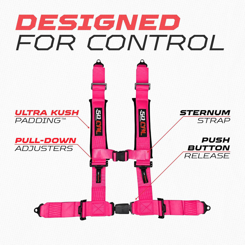 Pro Series 4 point Harness with push button release 2" & 3" available