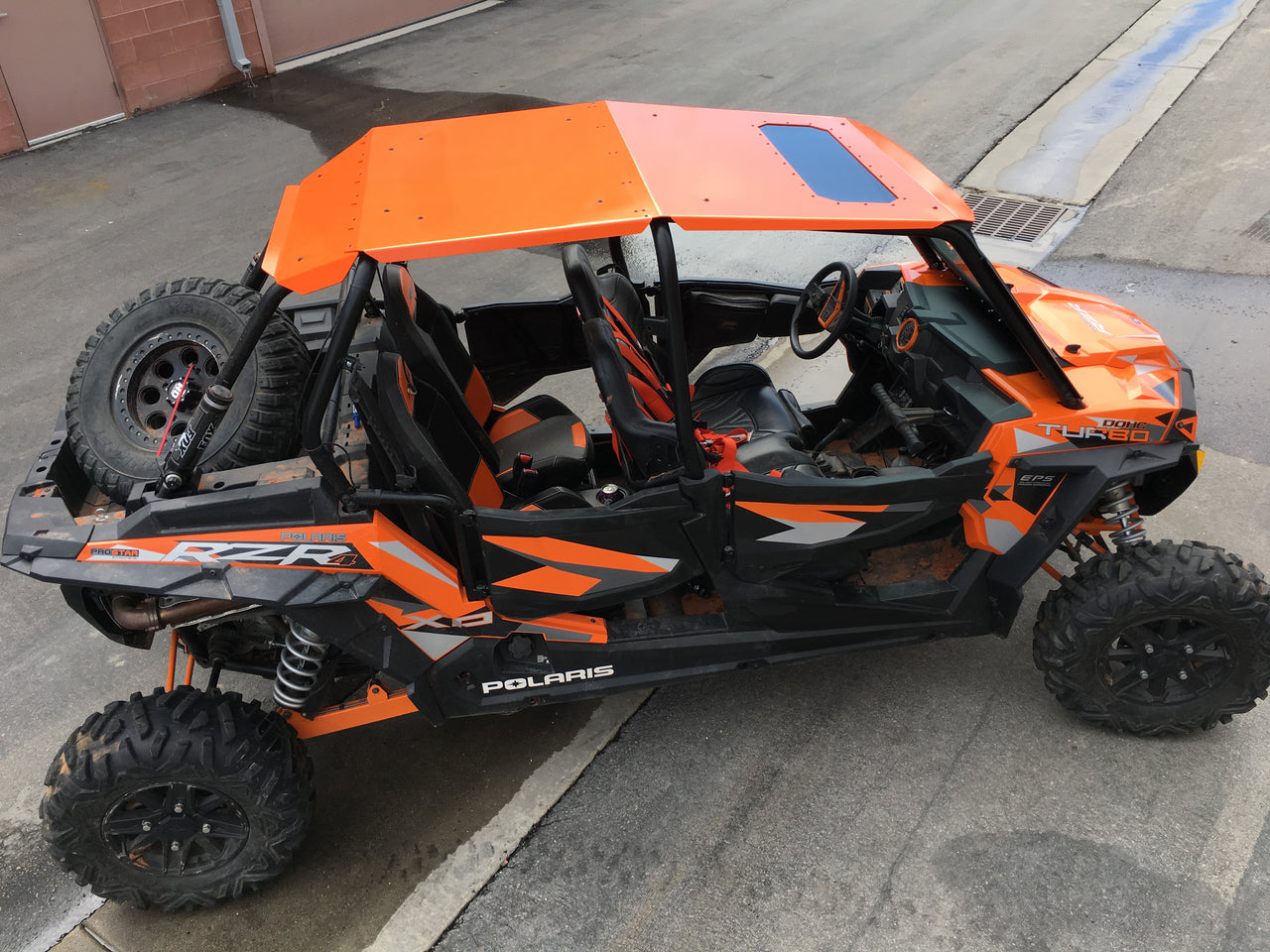 Fast Back Aluminum Roof RZR 900 4, 1000 4, XPT 4  WITH SUNROOF