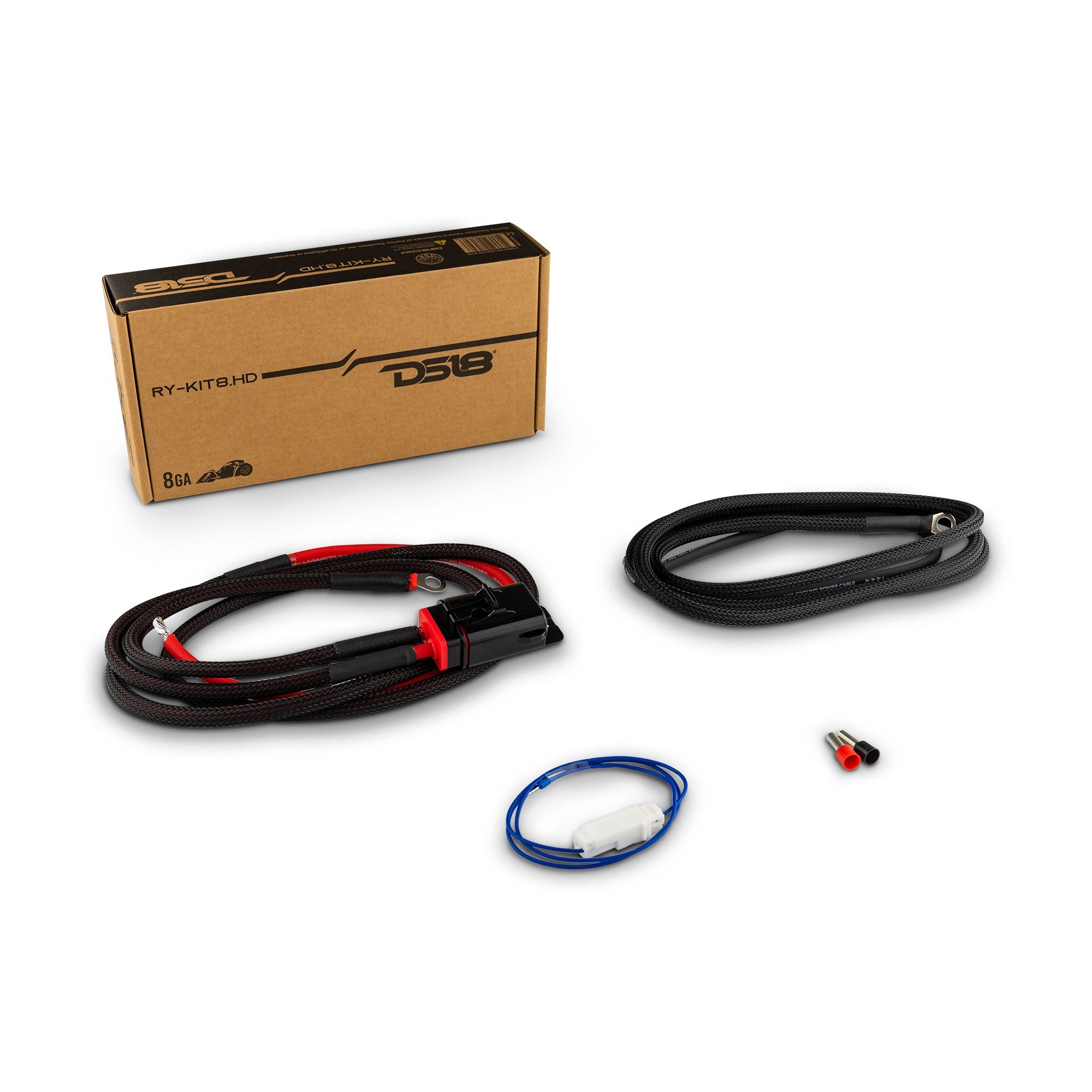 8-GA Ryder OFC Amplifier Installation Kit for Harley-Davidson