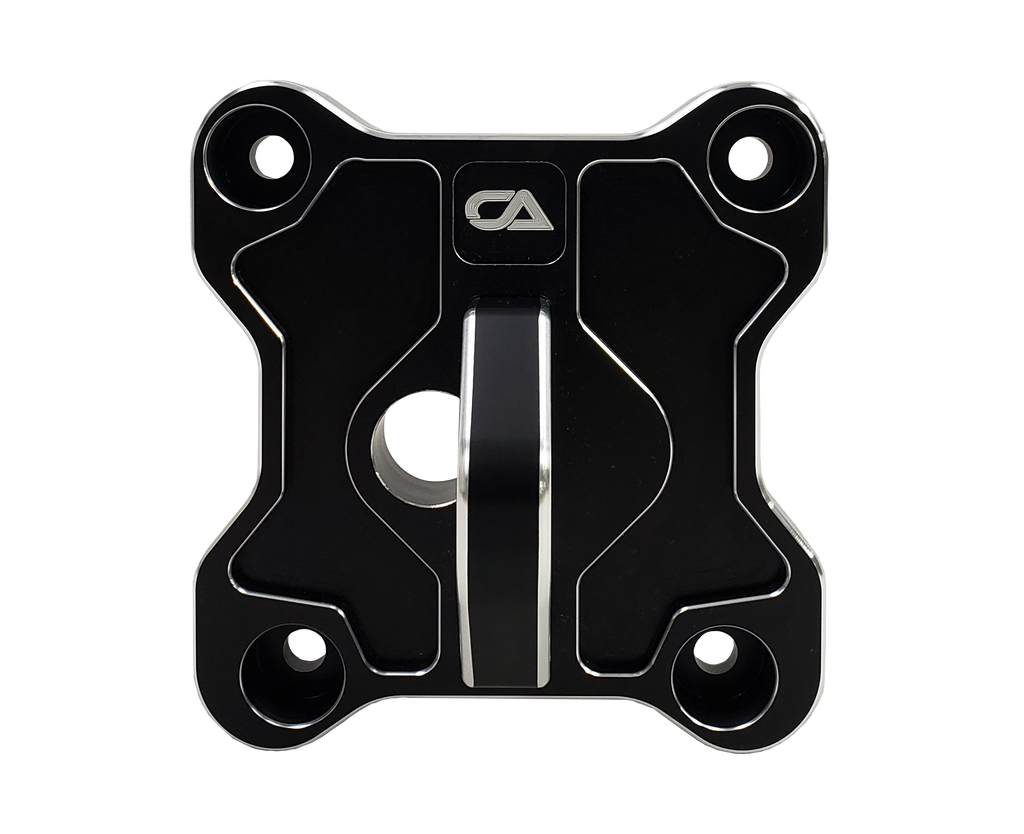 Polaris RZR XP1000 / Turbo Pull Plate / Radius Rod Plate Our Pull plate is machined from a solid piece of aircraft grade 6061 T-6 1.5"x 8" Aluminum bar stock. We then machine both pieces, send them out for anodize and then round all of our corners to give it a look that really pops and will wow anyone