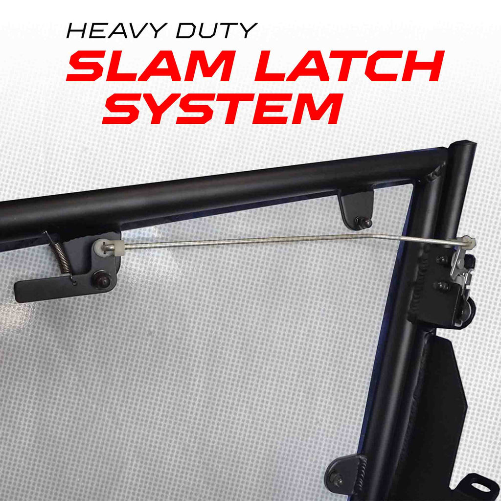 50 Cal RZR Doors Red on Black