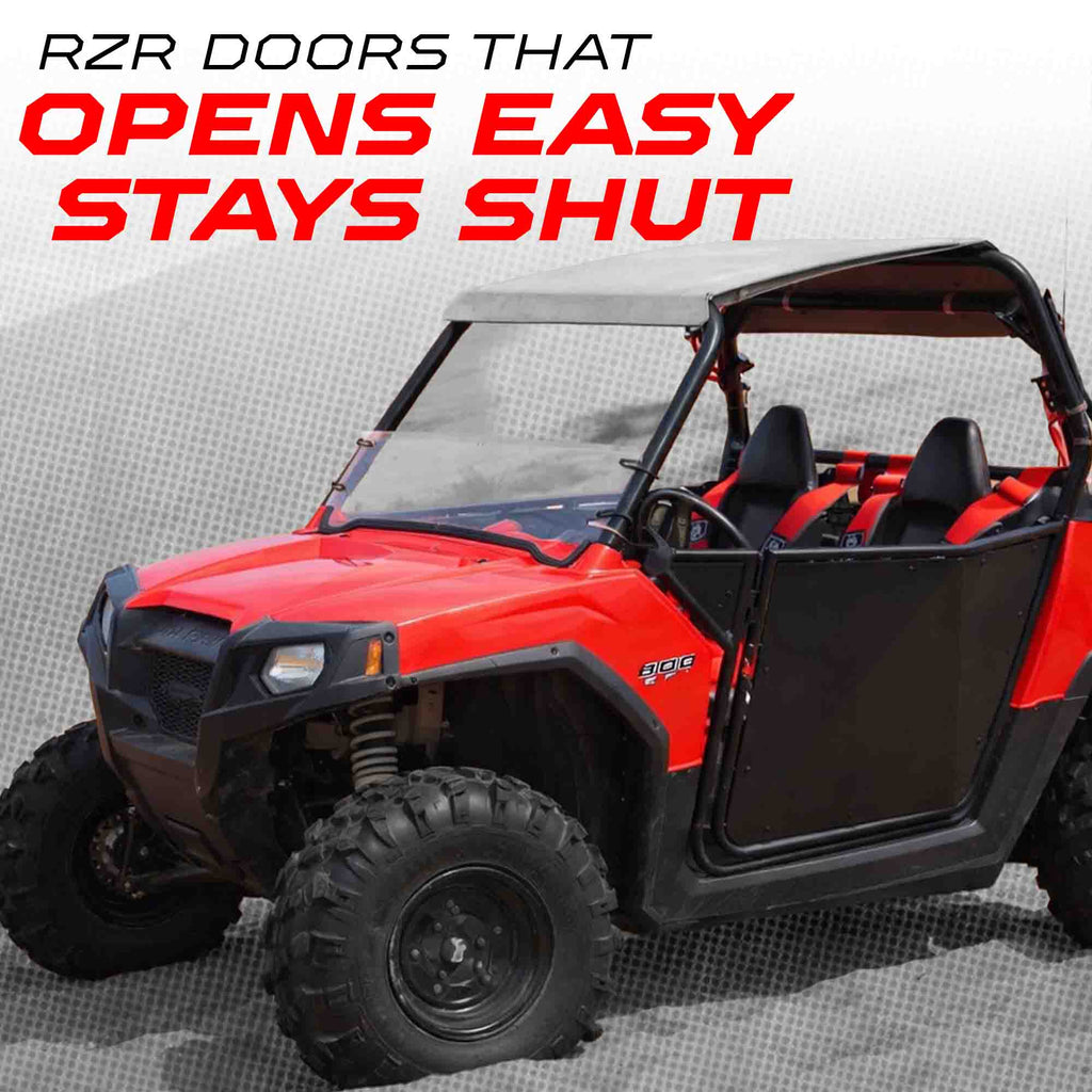 50 Cal RZR Doors White on Black