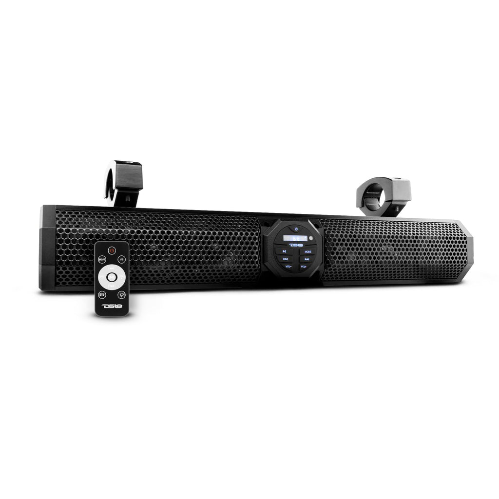 24" Marine Amplified with Bluetooth Sound Bar Speaker System 6 Speakers 600 Watts