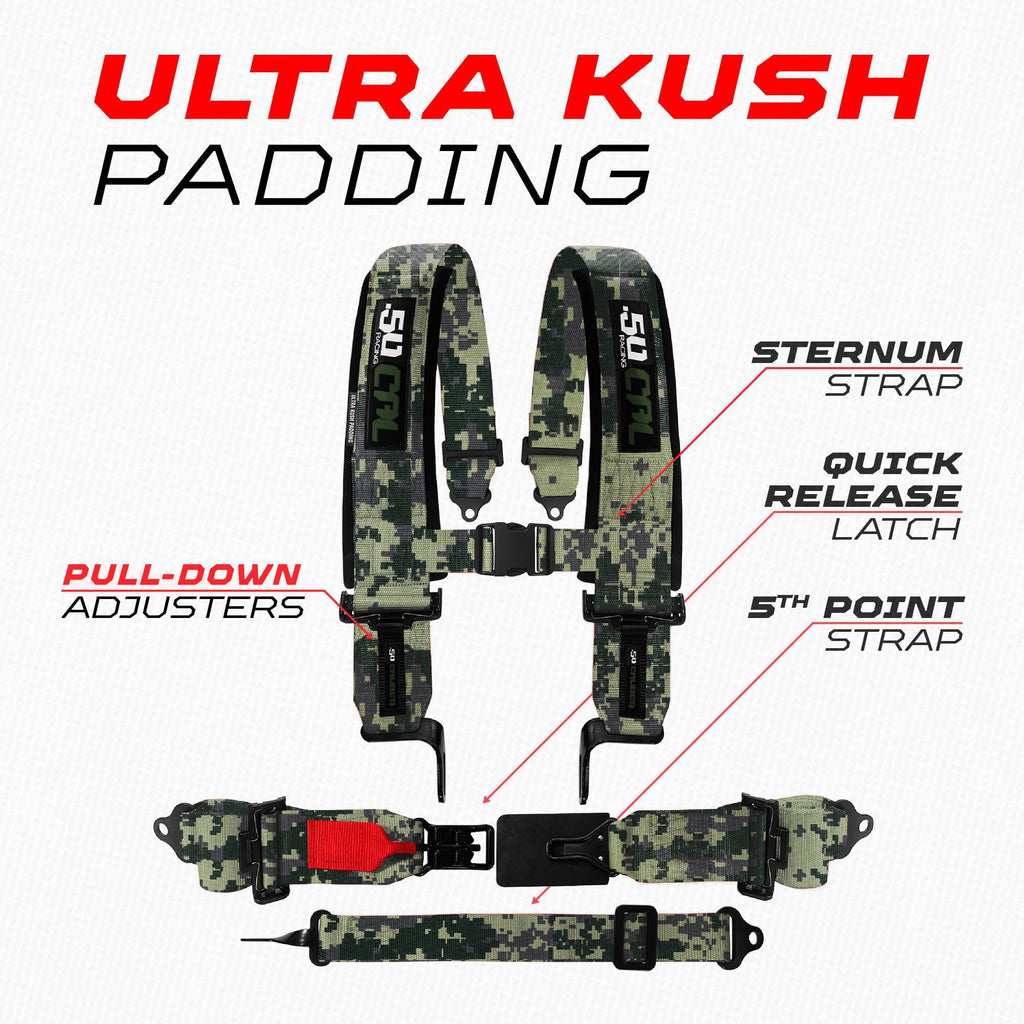 SFI Approved 2" and  3" 5 point Harness, Racing Harness