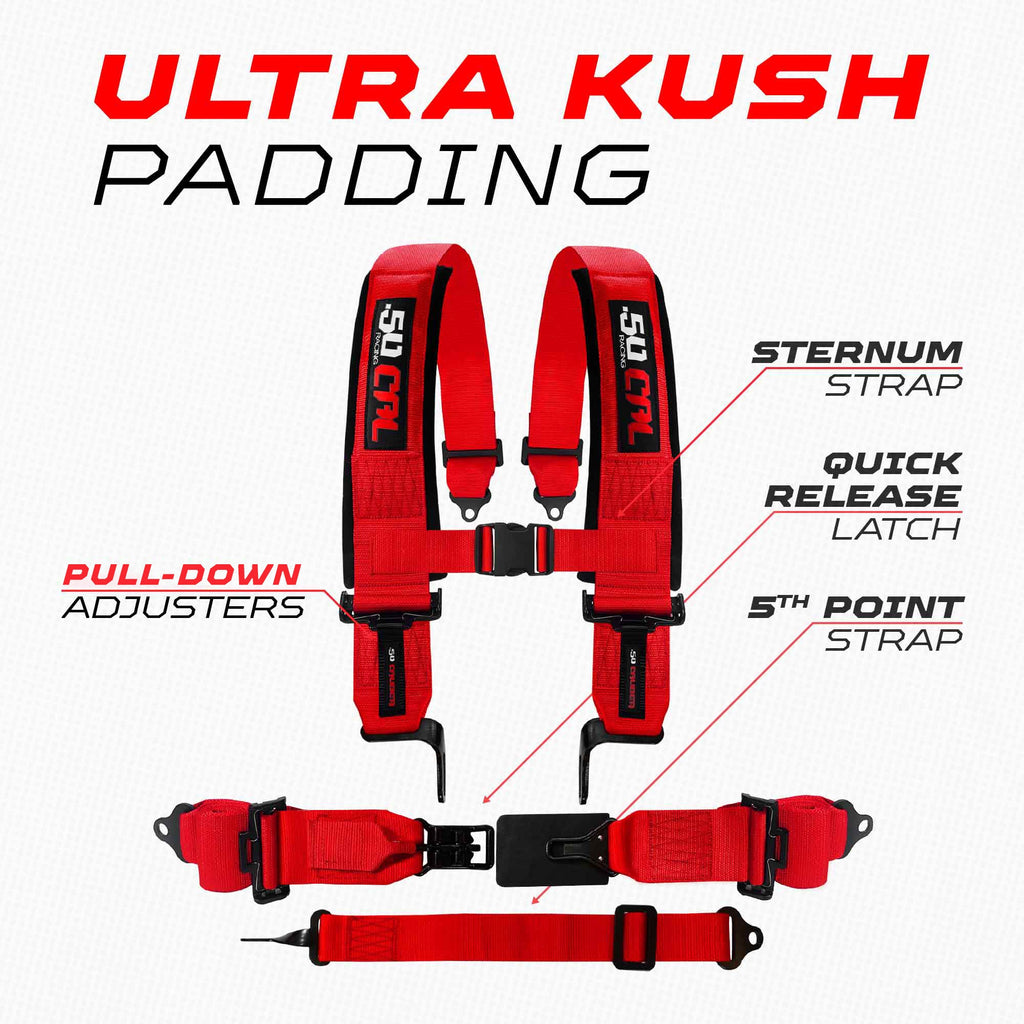 SFI Approved 2" and  3" 5 point Harness, Racing Harness