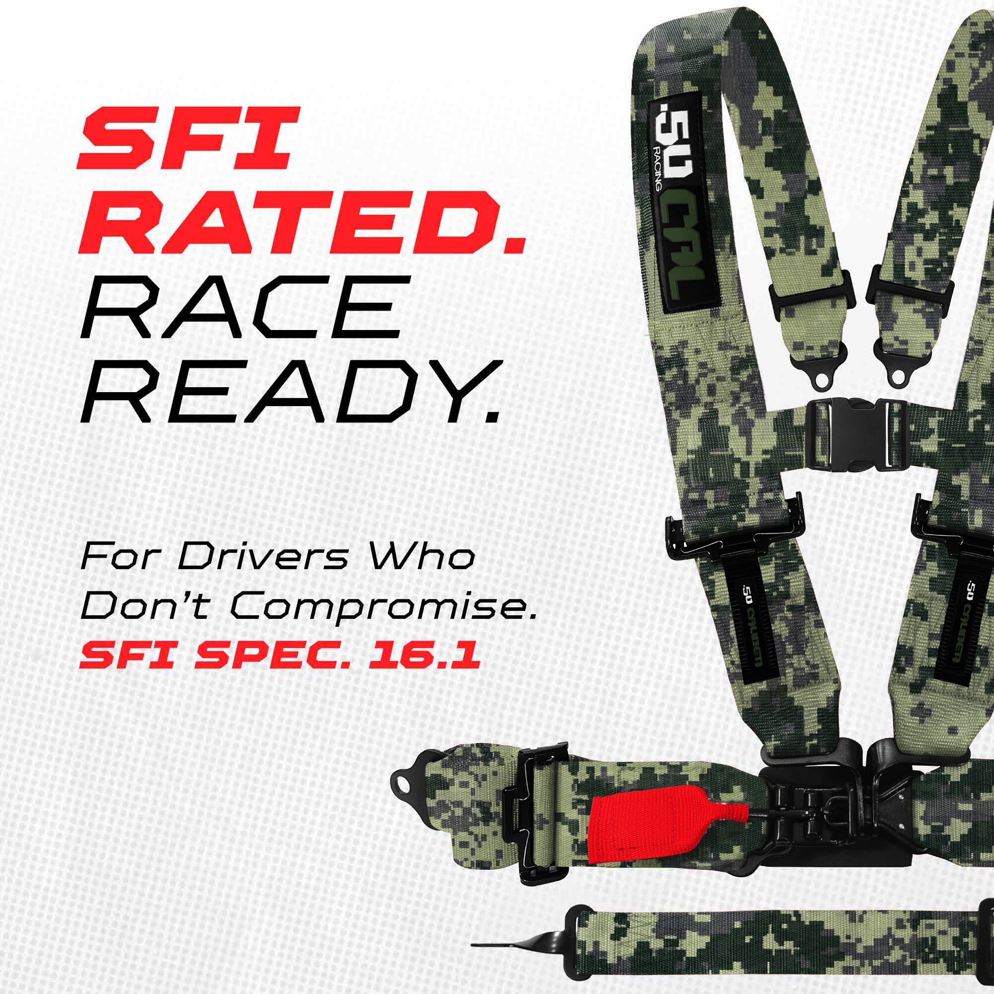SFI Approved 2" and  3" 5 point Harness, Racing Harness