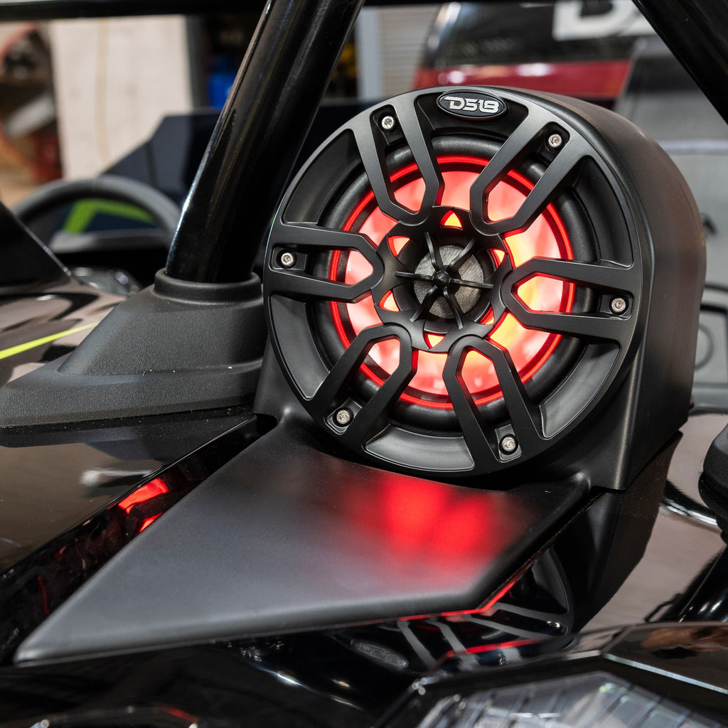 Polaris Slingshot Headrest 4 x 6.5"  Enclosure With 4 x NXL-6/BK | 2015 - Current