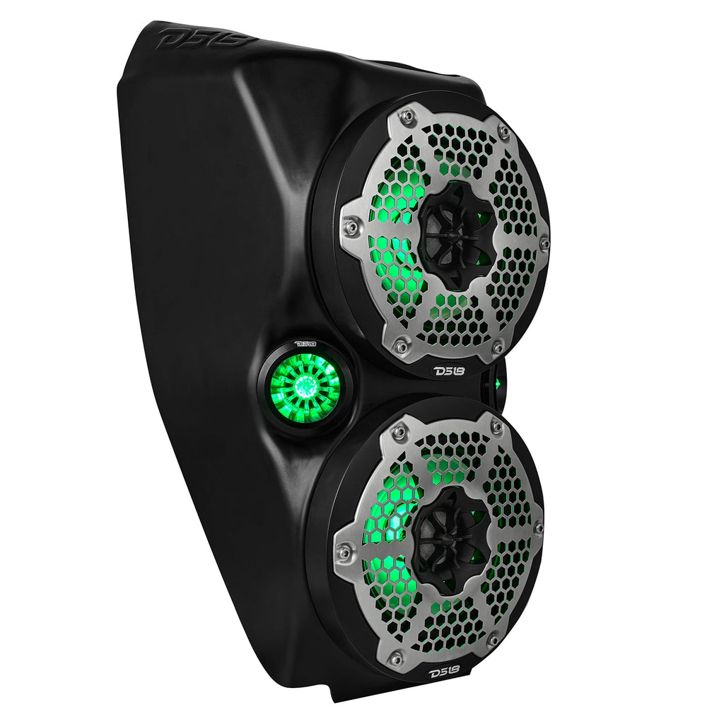 Polaris Slingshot Waterfall Center Console Empty Enclosure fits 2 x 6.5" Speakers & 2 x 2.28" Bullet Tweeter | 2015 - Current