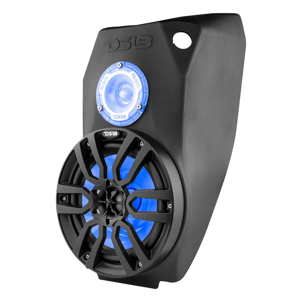 Polaris Slingshot Water Fall Center Console 1 X 8" Enclosure With NXL-8/BK and PRO-TW1L | 2015 - 2019