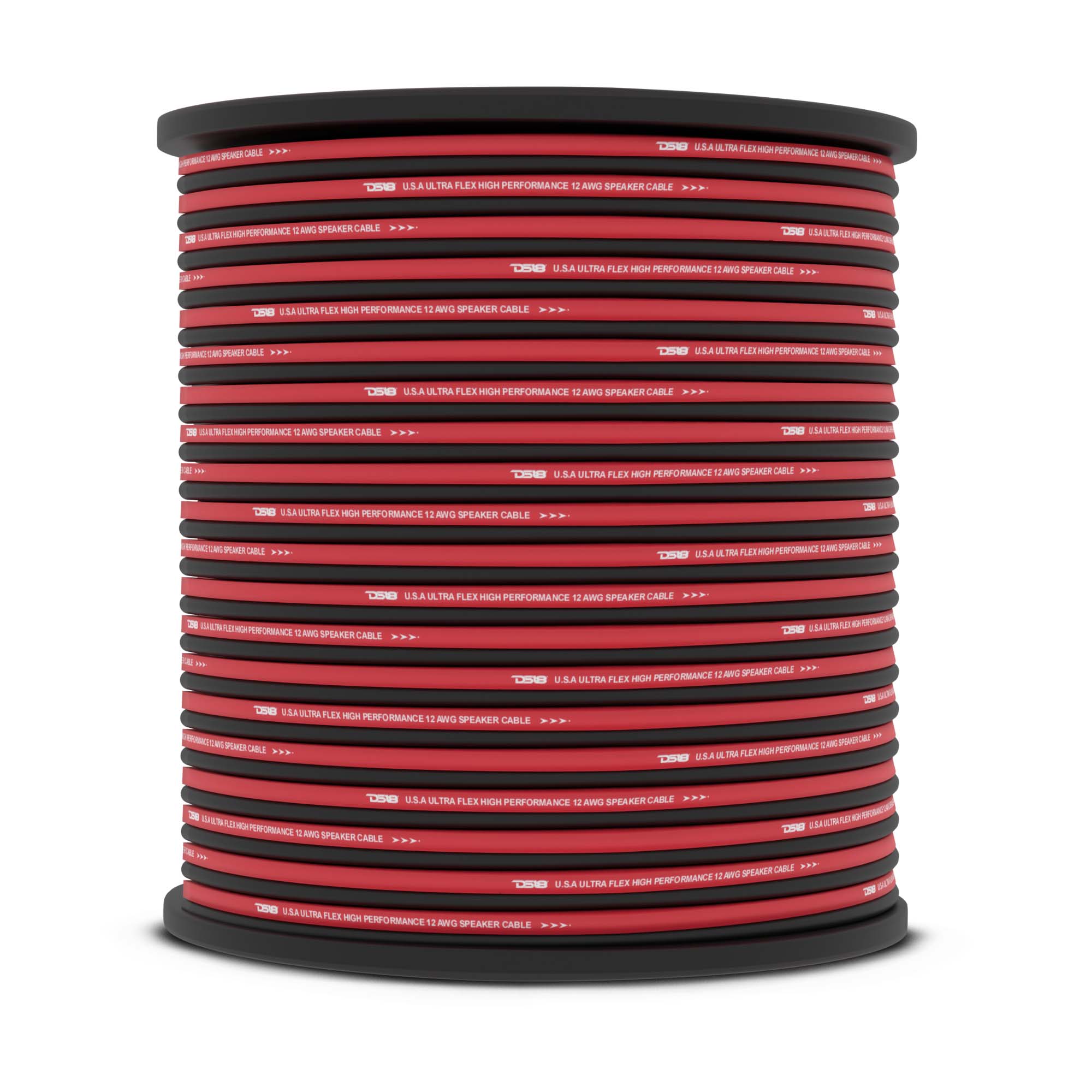12-GA Speaker Wire 500 Feet - Red