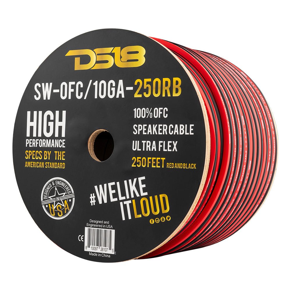 10-GA OFC 100% Copper Speaker Wire 250 Feet