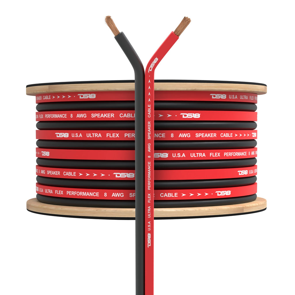 8-GA OFC 100% Copper Speaker Wire 100 Feet