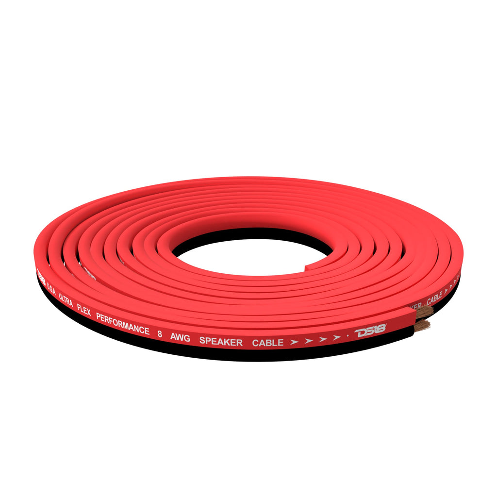 8-GA OFC 100% Copper Speaker Wire 100 Feet