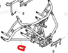 Polaris Front Frame Sway 201 Turbo and 1000XP Part # 1021320-458