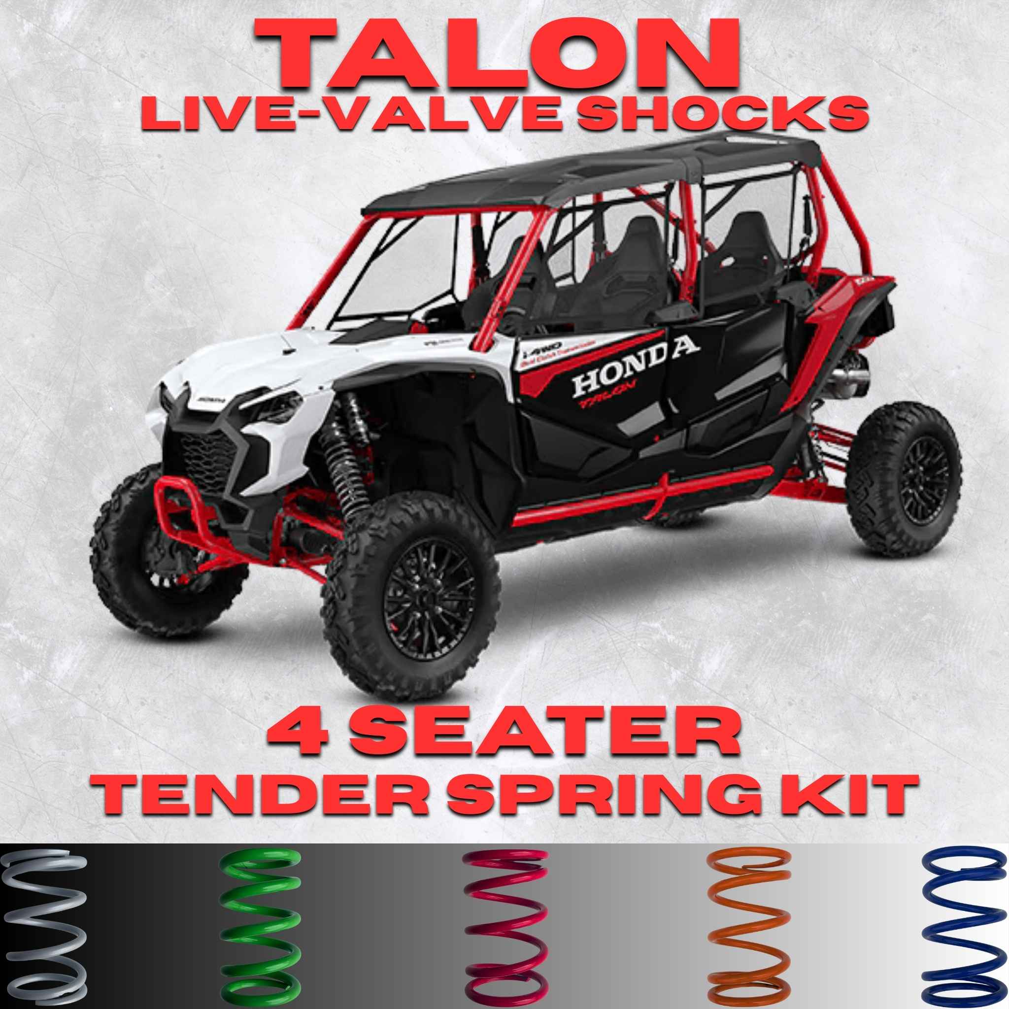 Honda Talon 4 Seater Tender Spring Kit (2020+)(Live Valve Shocks)