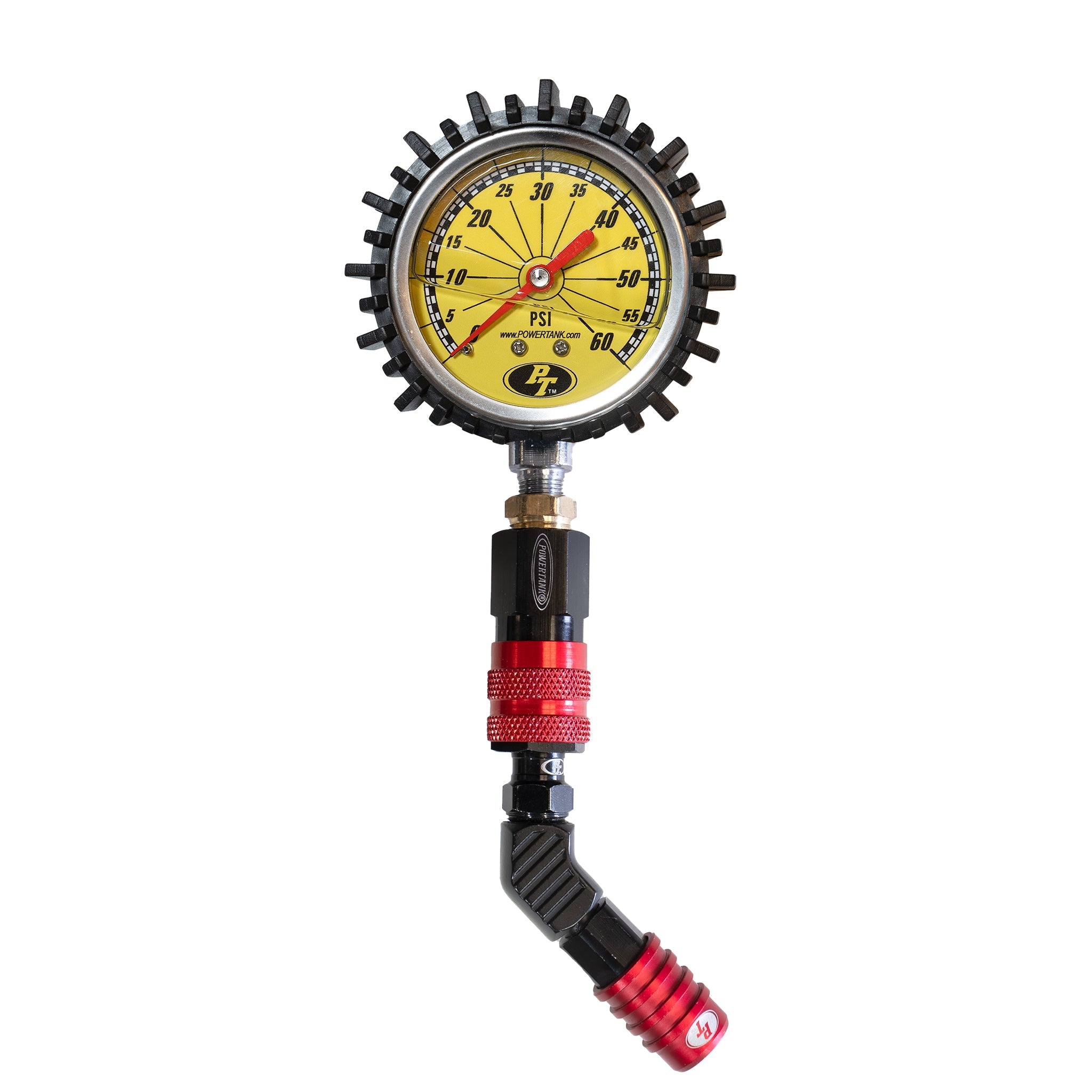 60A TPG RED - 60 psi Liquid Analog Modular Tire Pressure Gauge