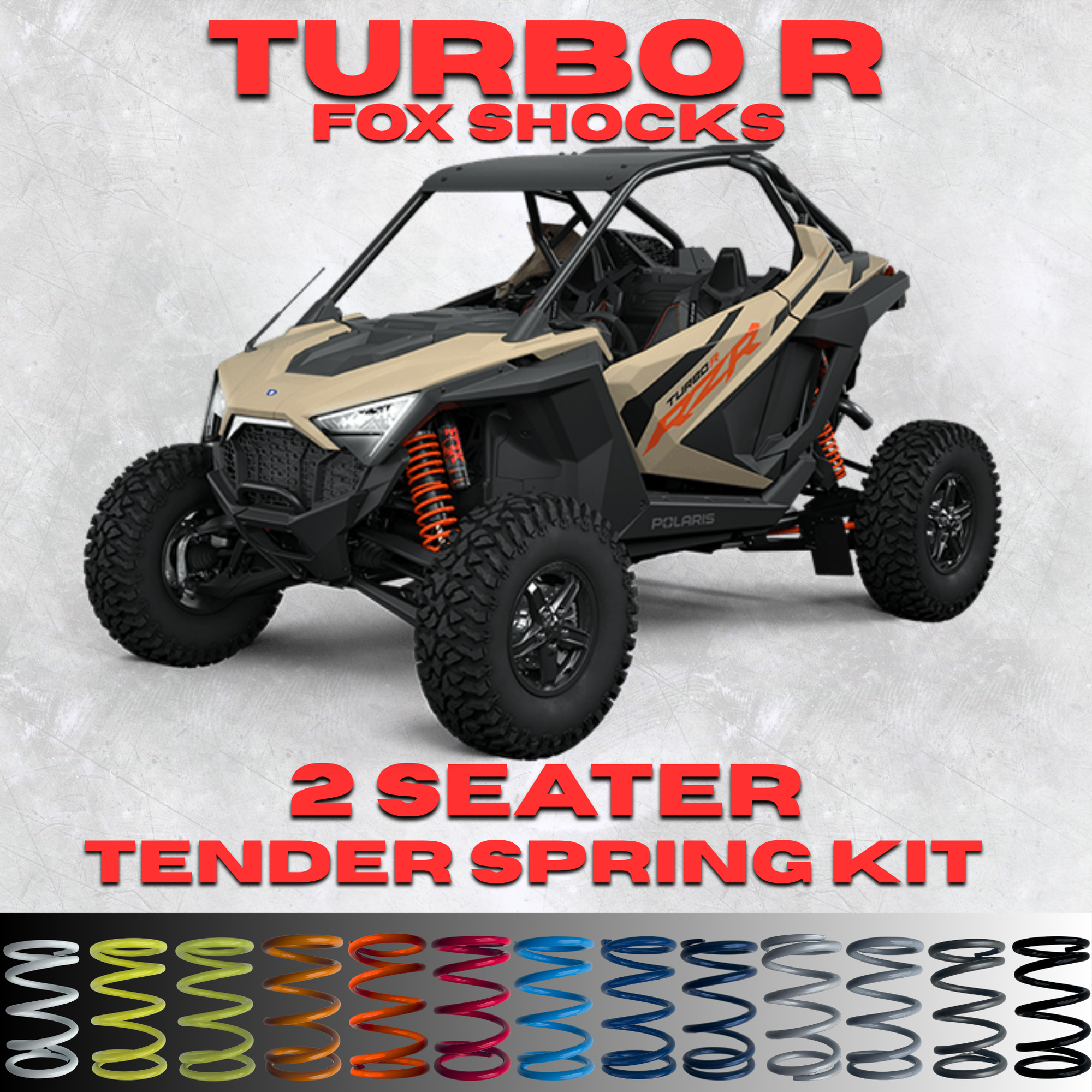 Polaris RZR Turbo R 2 Seat Tender Spring Kit FOX | RZR AID | All Polaris RZR Turbo R 2 Seat Tender Spring Kit FOX | RZR AID | All