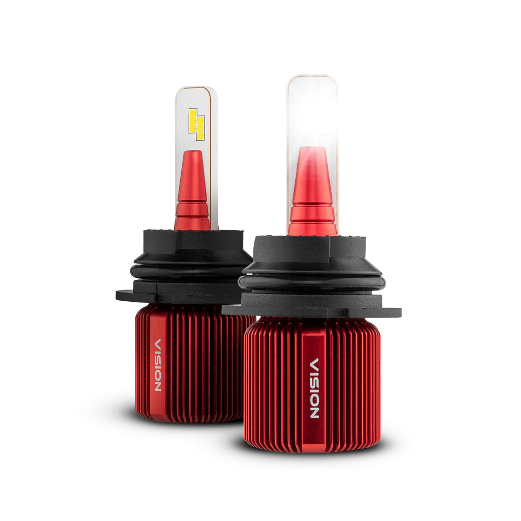 VISION 9007 High/Low CSP LED Conversion Kit 6500K White 8000/5000 Lumens 50/30 Watts