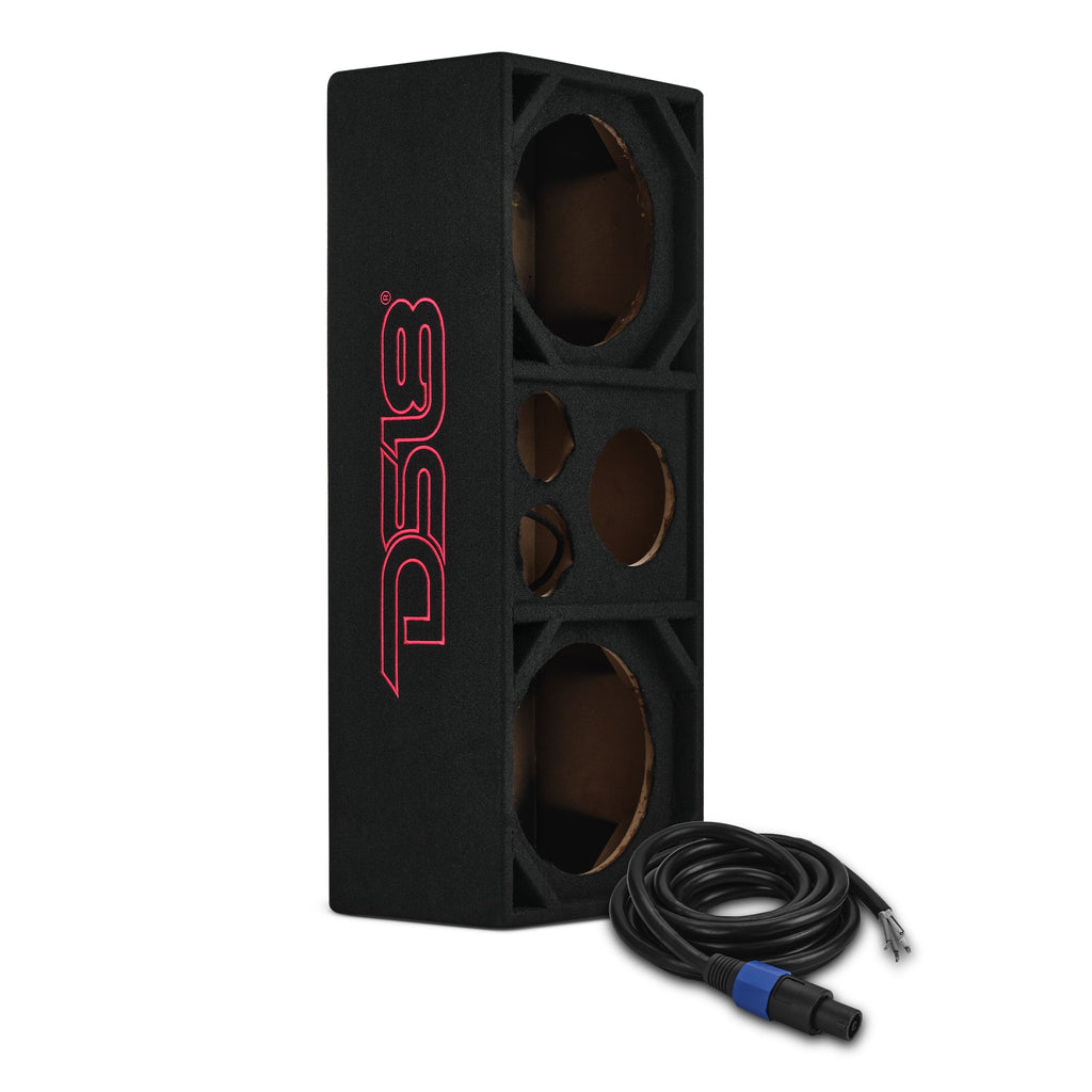 Dual 10” + Dual 4” Tweeter + 2” Driver Ported Empty Voceteo Enclosure | Speakon-Ready