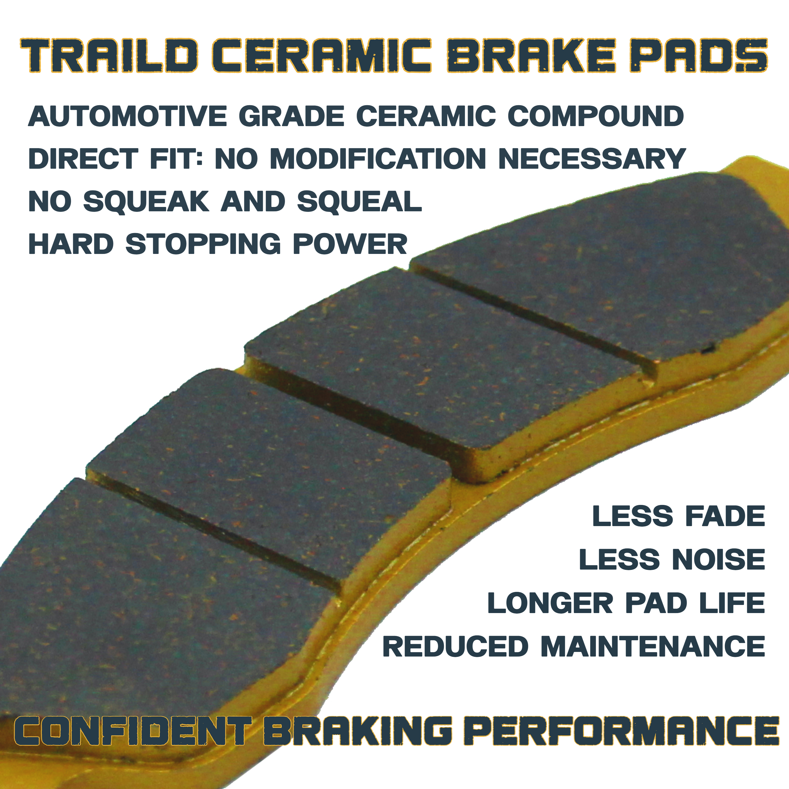 E-Z-GO 2FIVE 2010-2019 Ceramic Brake Pad Set