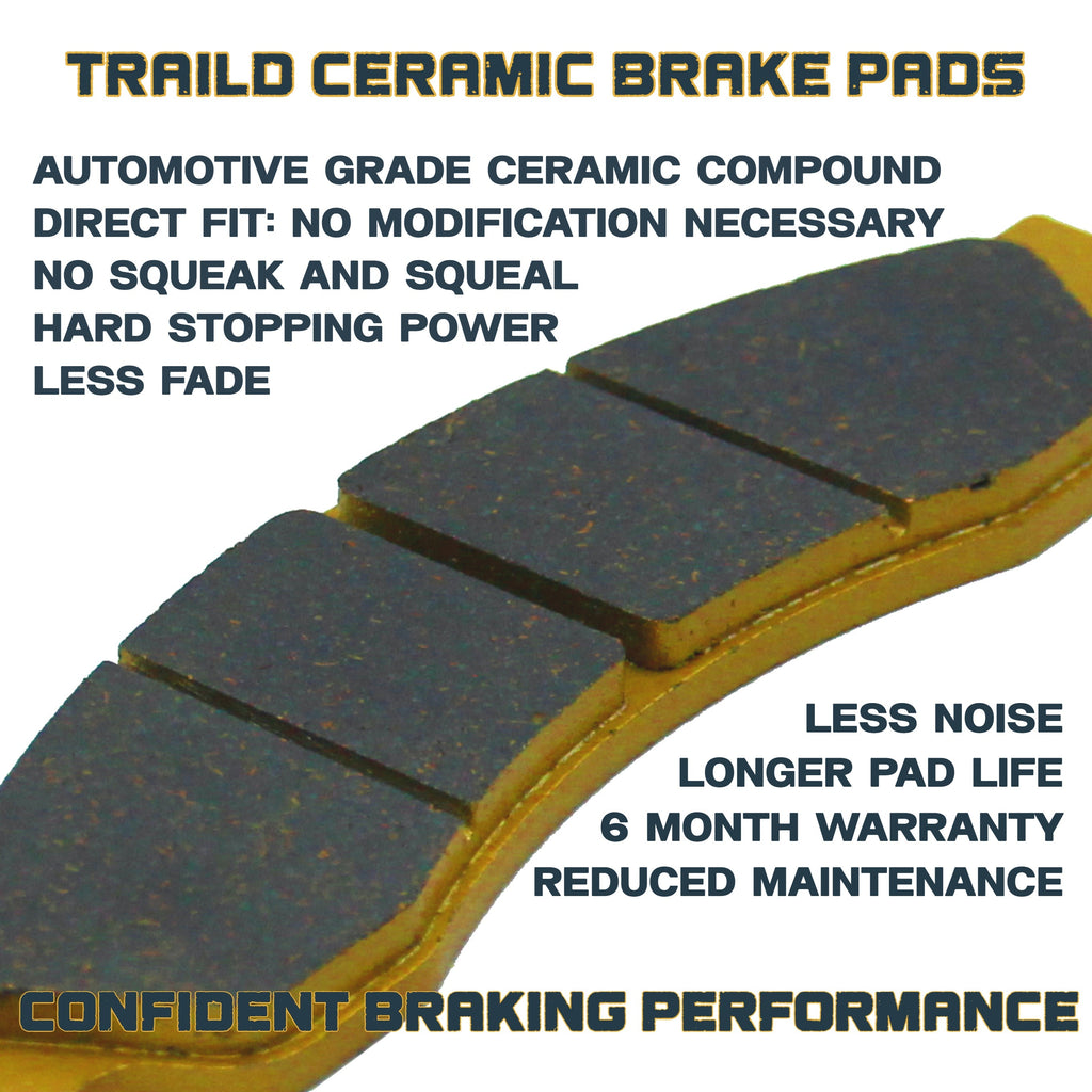 Can-Am Defender MAX HD7 HD8 HD9 HD10 HD11 6x6 & PRO 2017-2026 Ceramic Brake Pad Set