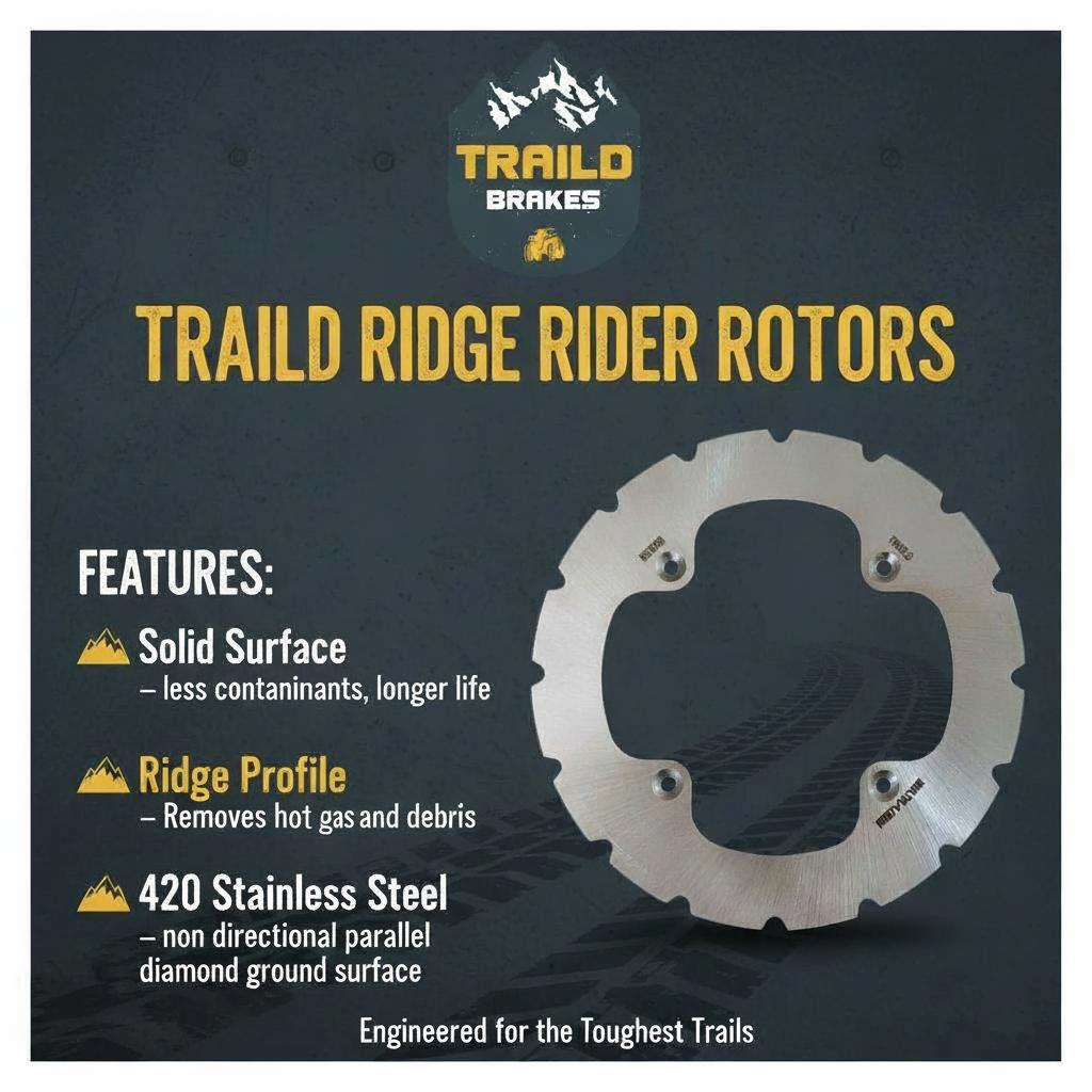 Polaris Ranger 500/700/800/900/1000 2009-2026 Ridge Rider Disc Brake Rotor Kit