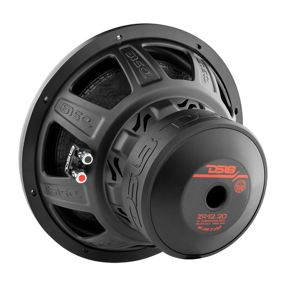 ZR 12" Subwoofer 750 Watts Rms DVC  2-Ohm