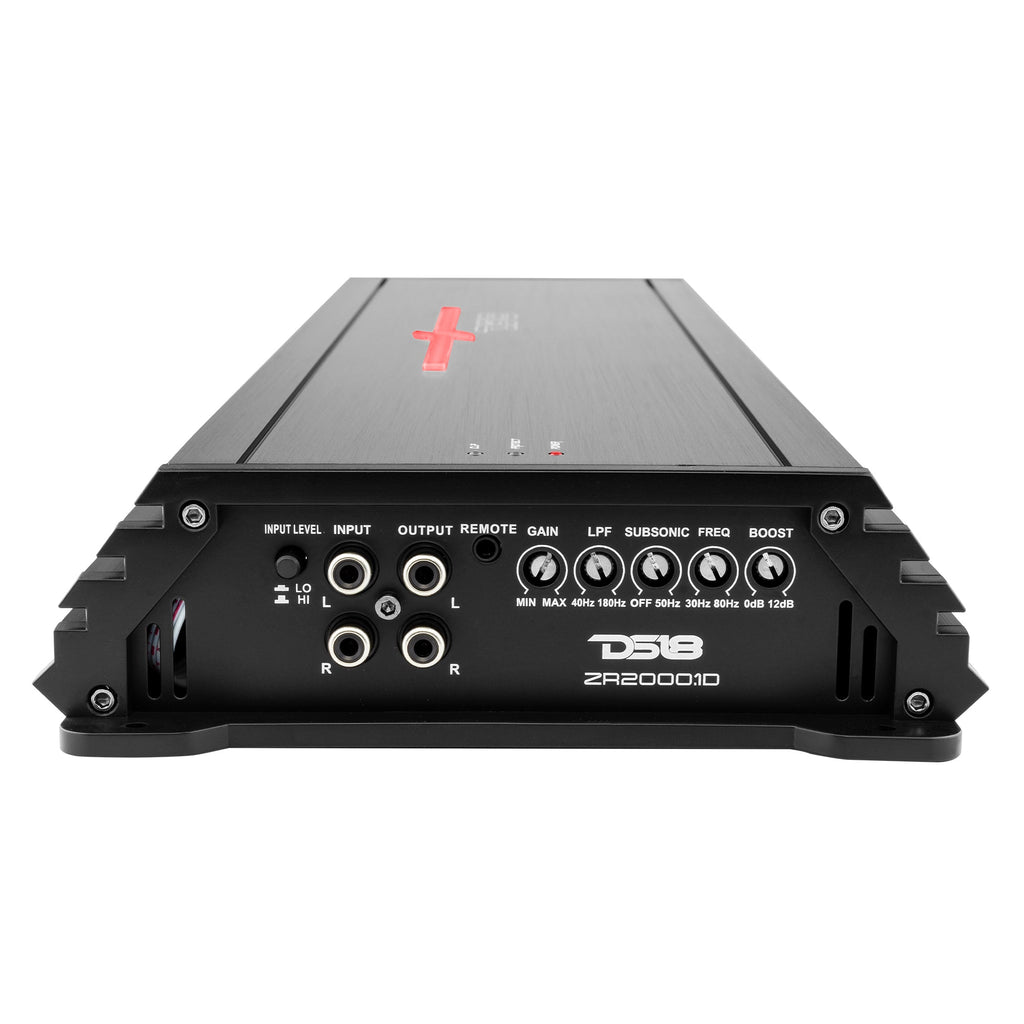 ZR 1-Channel Class D Amplifier 2000 Watts Rms @ 1-Ohm