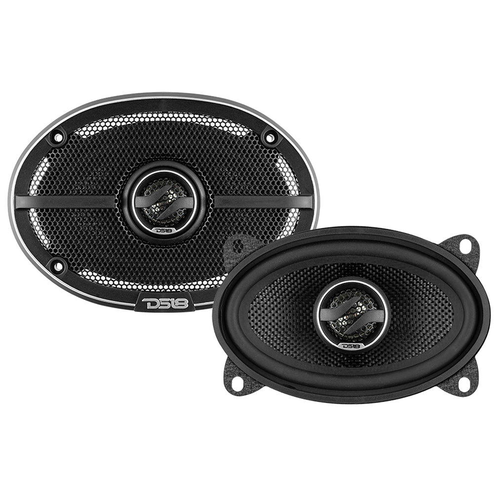 ZXI 4x6" 2-Way Coaxial Speakers with Kevlar Cone | 60 Watts RMS 4-Ohm