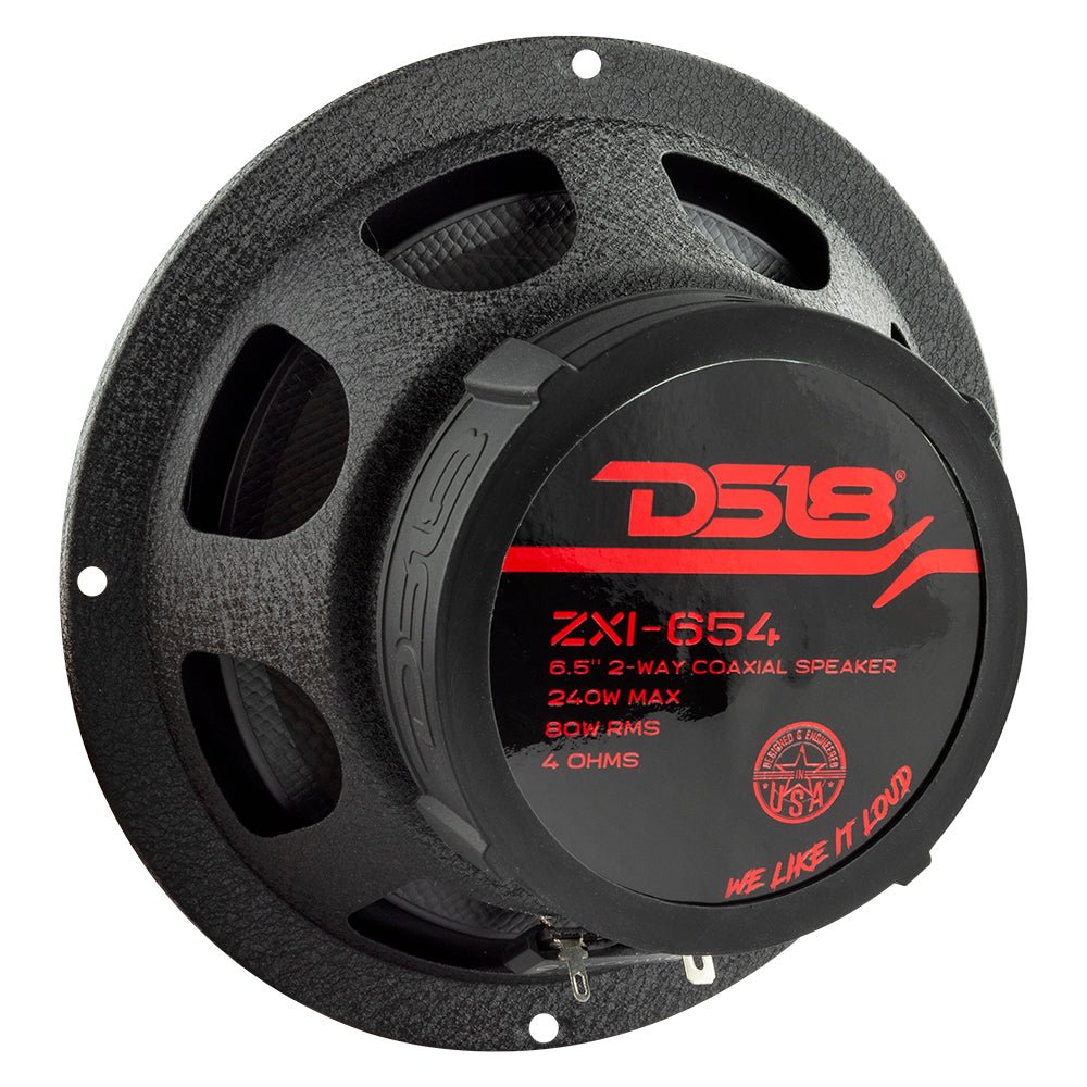 ZXI 6.5" 2-Way Coaxial Speakers with Kevlar Cone | 80W RMS 4-Ohm