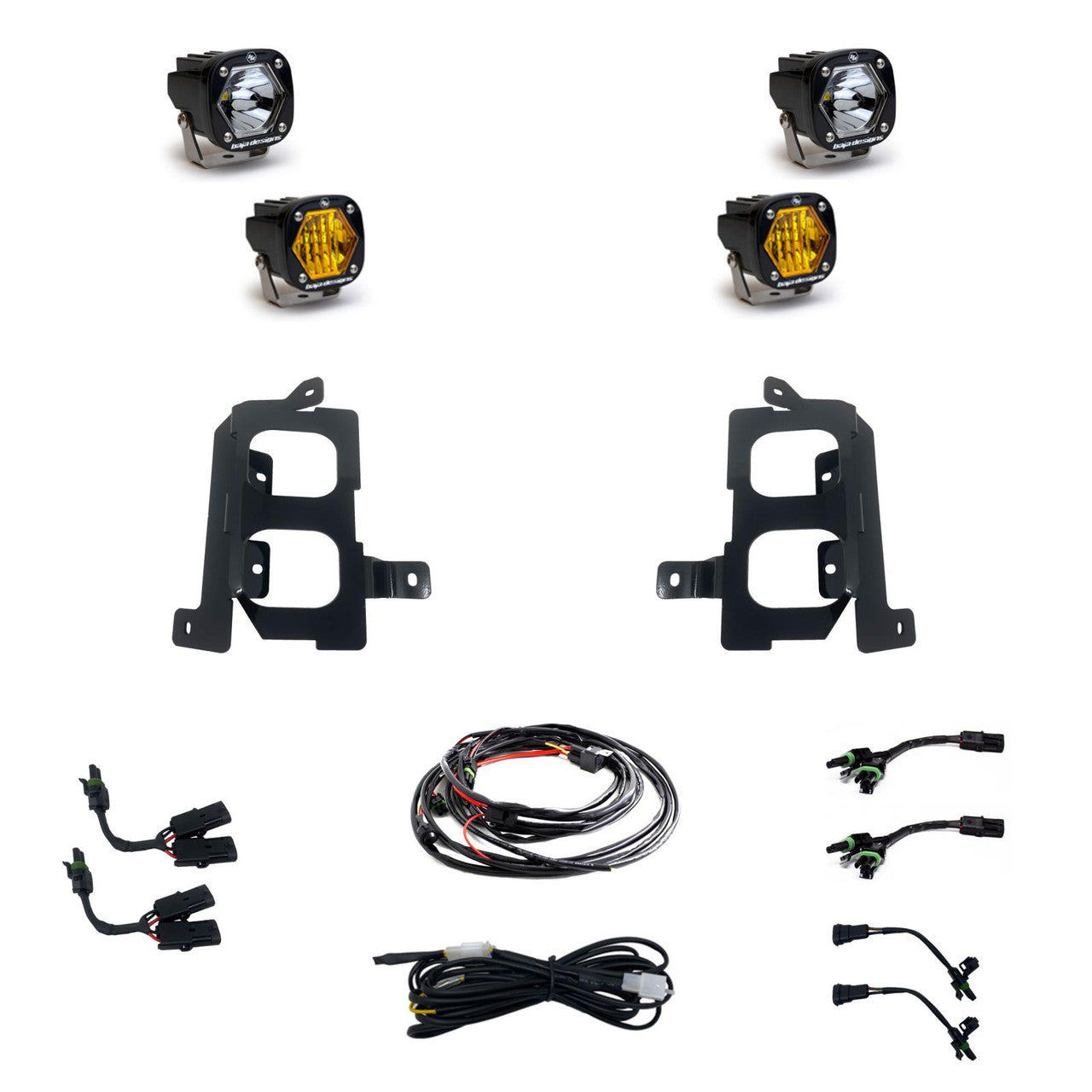 Baja Designs S1 Dual Fog Pocket Light Kit | 19-22 GMC Sierra 1500