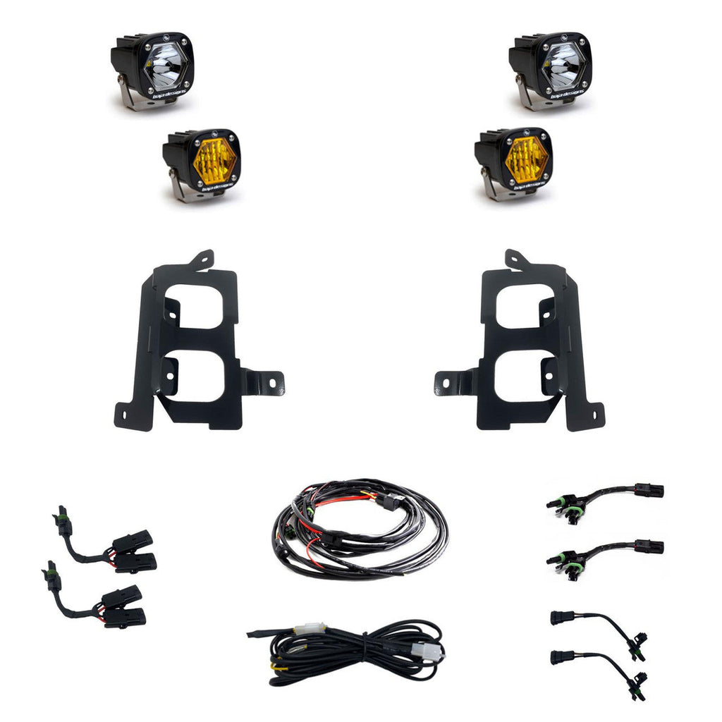 Baja Designs S1 Dual Fog Pocket Light Kit | 19-22 GMC Sierra 1500