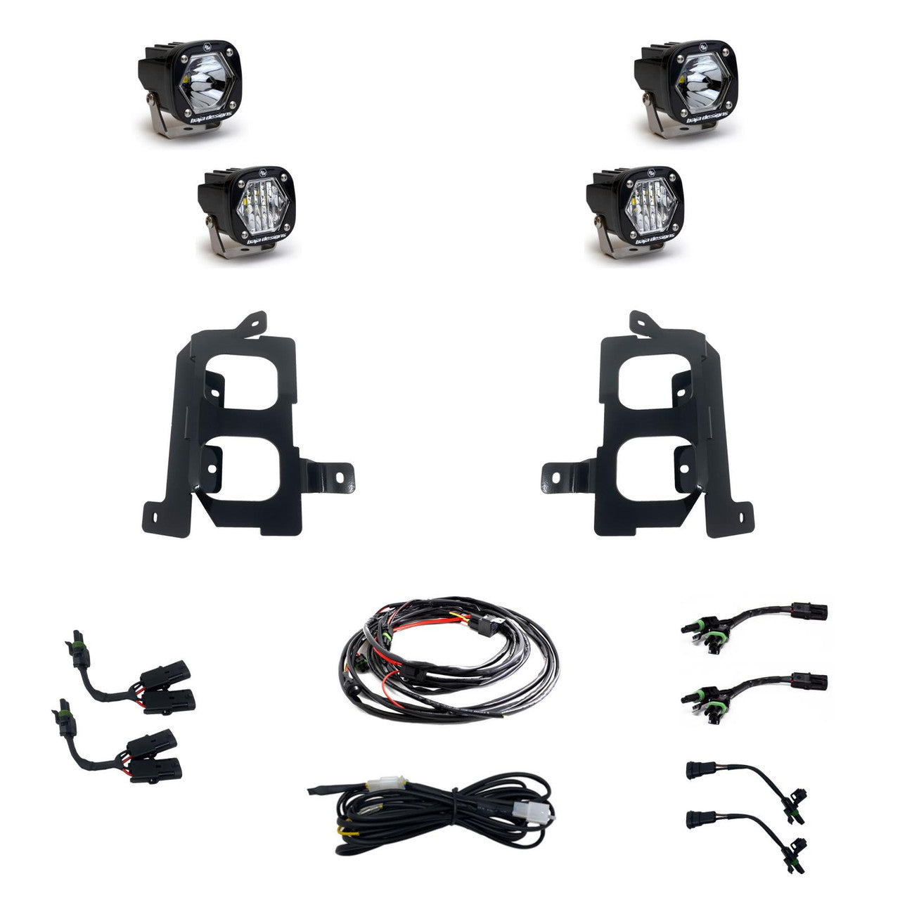 Baja Designs S1 Dual Fog Pocket Light Kit | 19-22 GMC Sierra 1500
