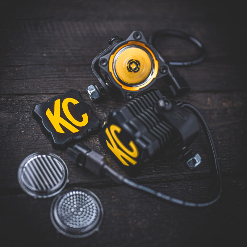 KC FLEX ERA 1 Light Cover - Black/Yellow KC Logo