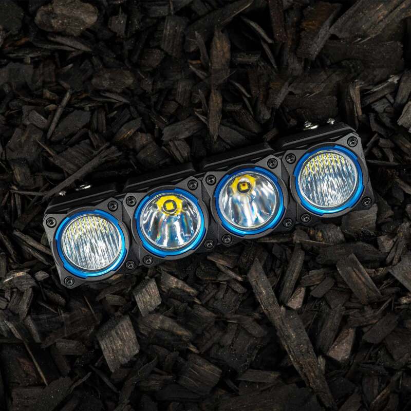 KC HiLiTES FLEX ERA LED Light Bar Bezel Kit for 10in. Segments - Blue