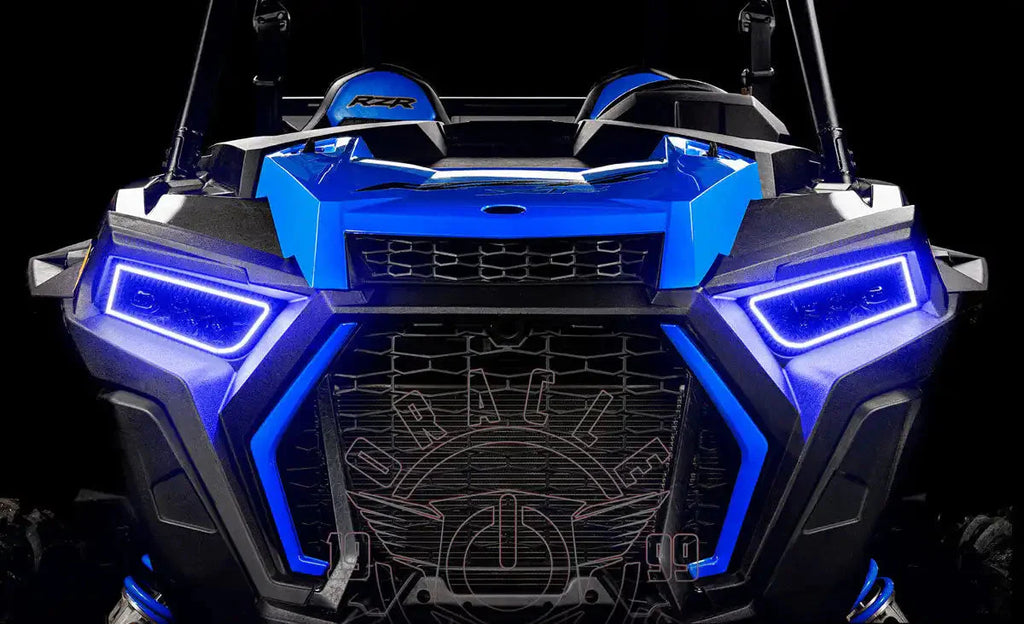 ORACLE Lighting 2014-2023 Polaris RZR 900 / 1000 Turbo Dynamic ColorSHIFT RGB+A Surface Mount Headlight Halo Kit