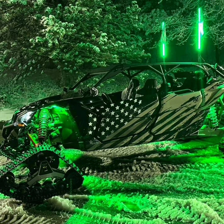 Pro Series RGBW LED Light Whips (Pair)