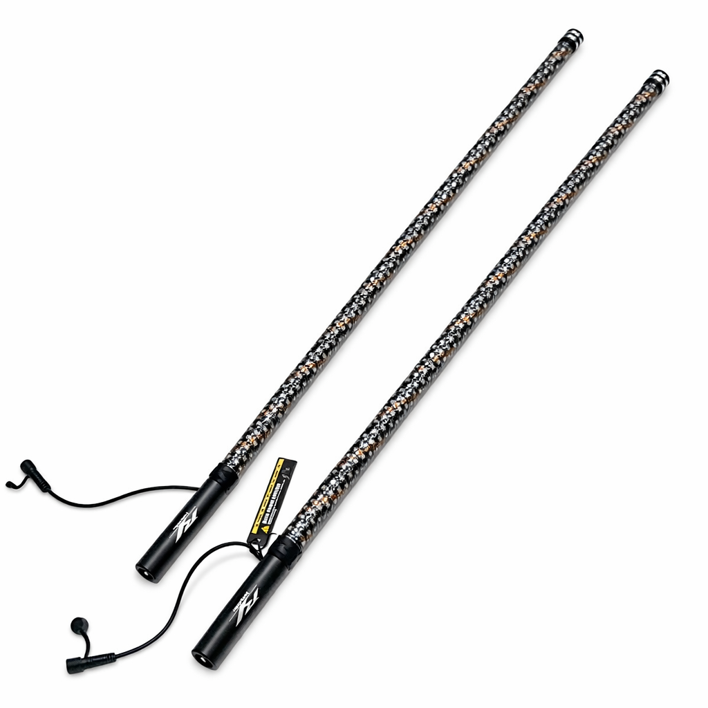 Pro Series RGBW LED Light Whips (Pair)