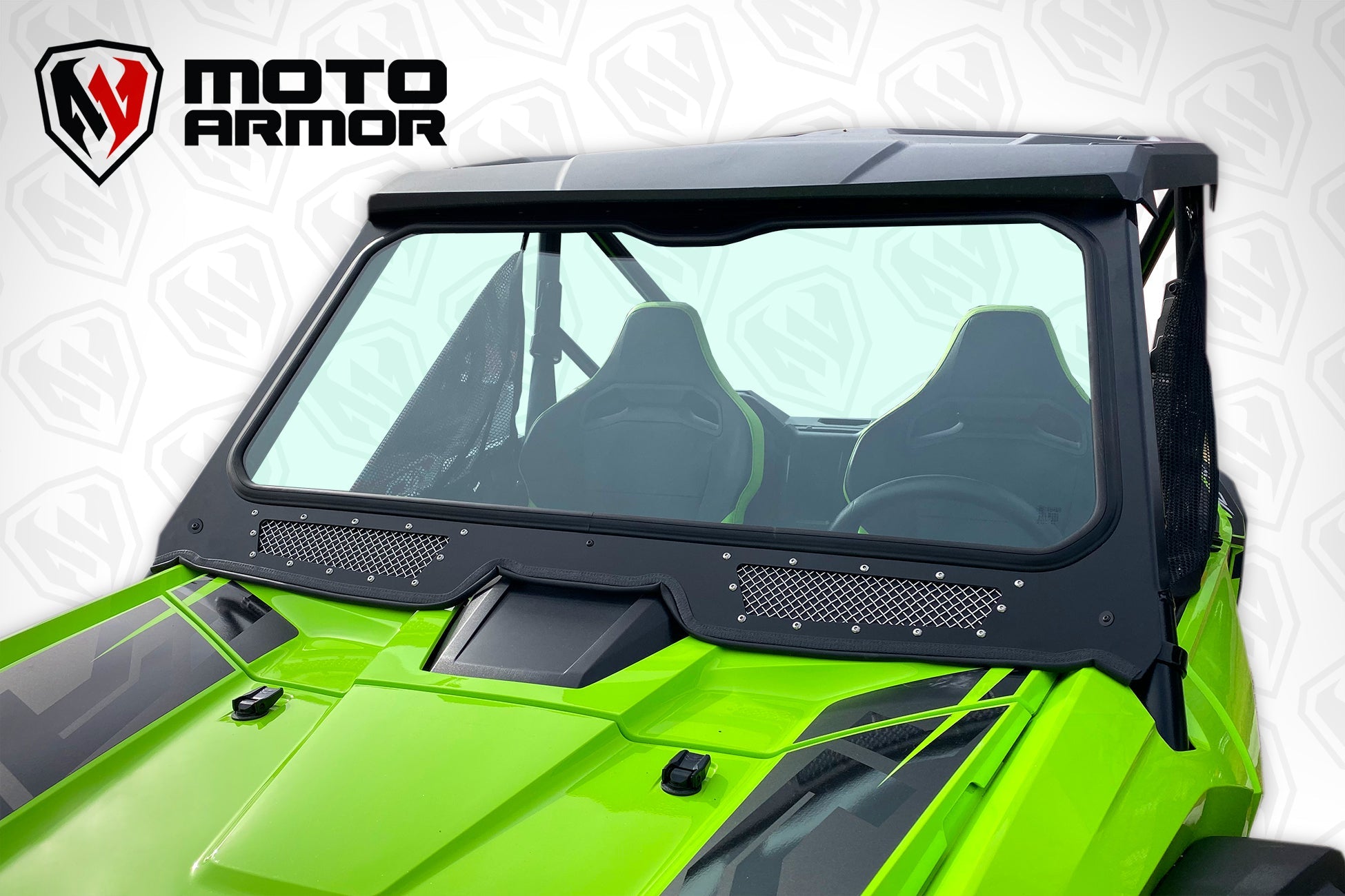 Vented Full Glass Windshield for Honda Talon