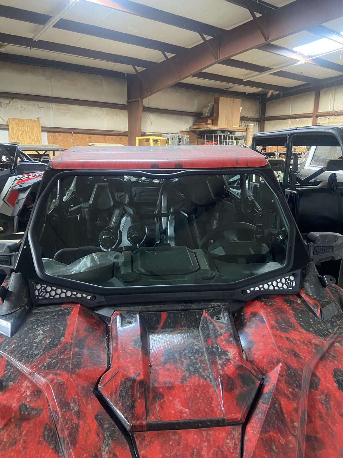 Moto Armor L&W Pro Series 4 Seat Full Glass Windshield