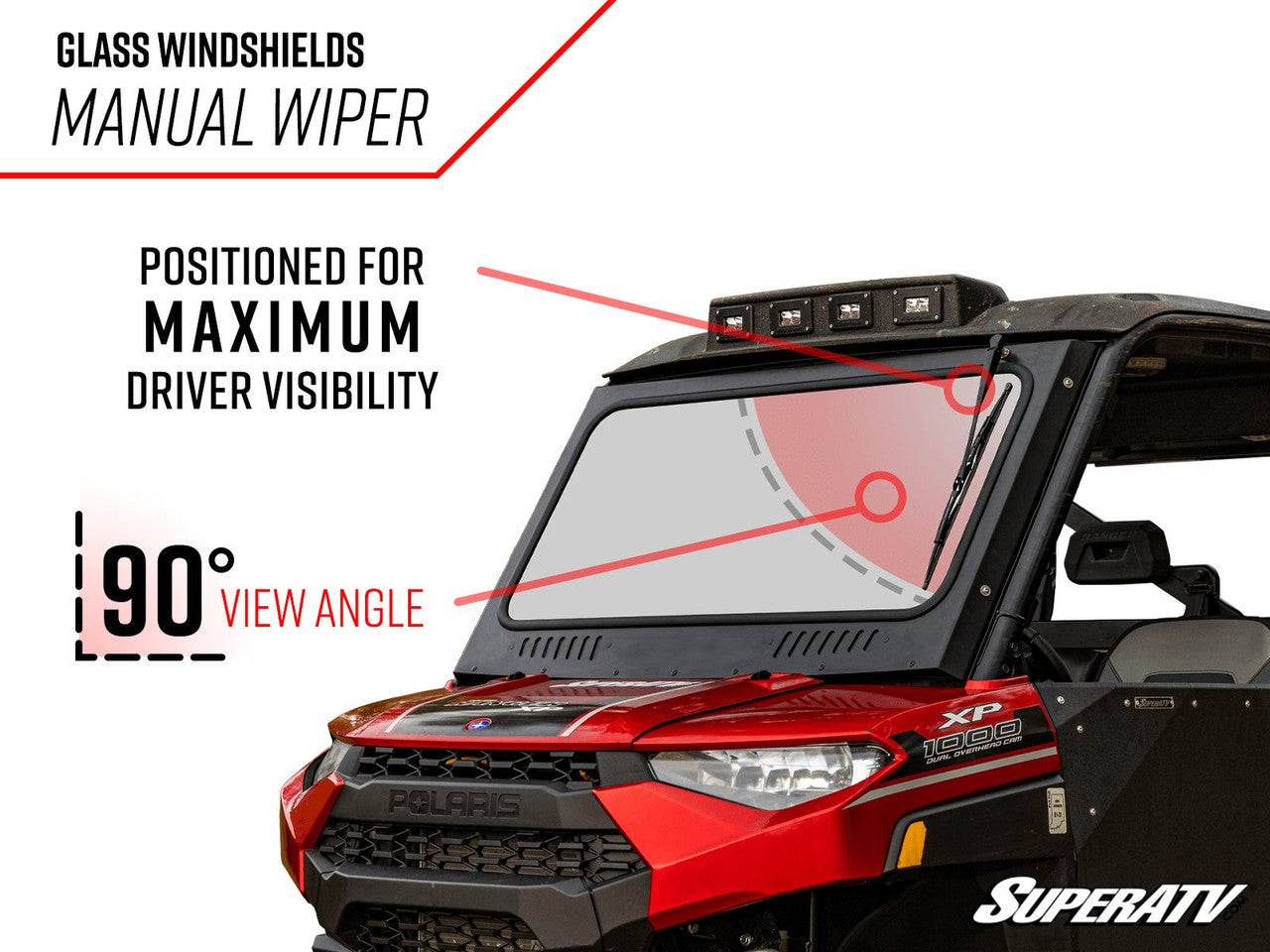 Ranger XP 1000 Glass Windshield